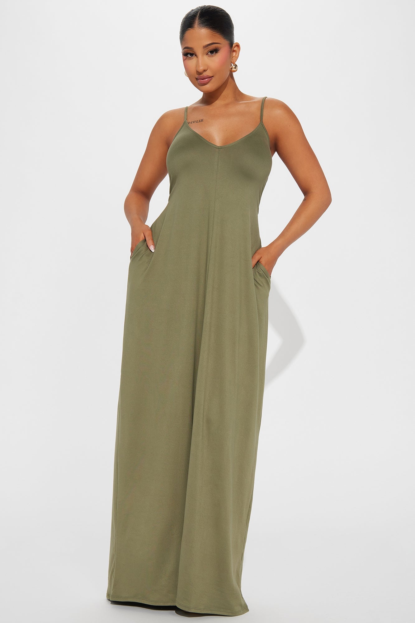 Simple Saturday Maxi Dress - Olive image 4