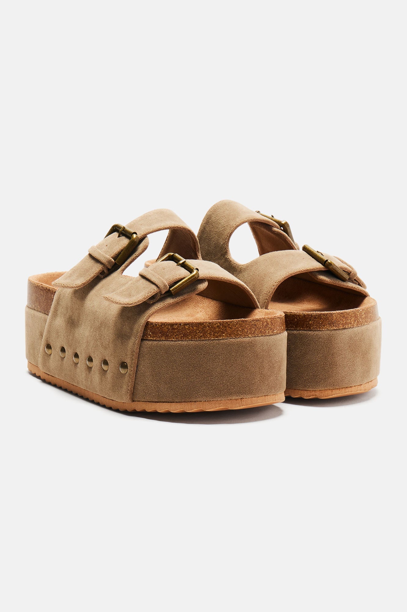 I Swear It's True Flatform Sandals - Nude image 1