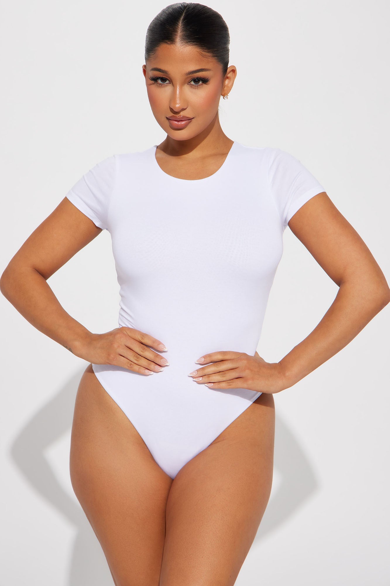 Samara Double Layered Bodysuit - White image 5