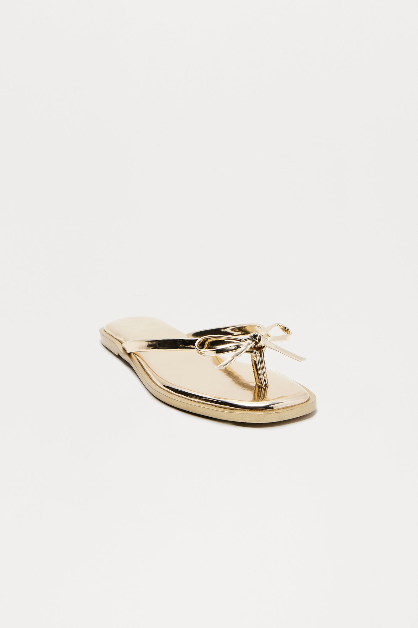 Kenzo Bow Flip Flops - Gold image 1