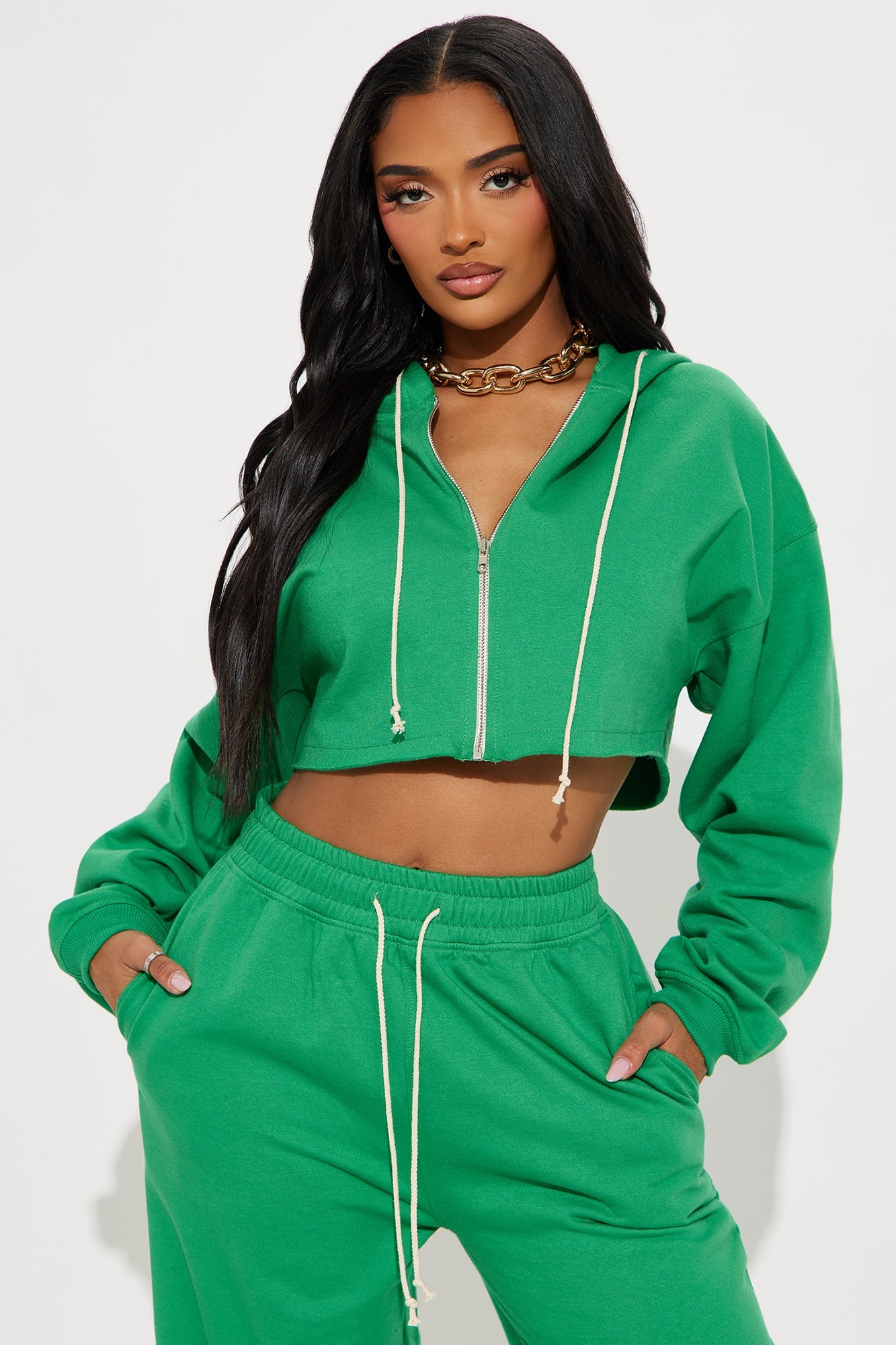 On The Way Sweatpant Set - Green image 5