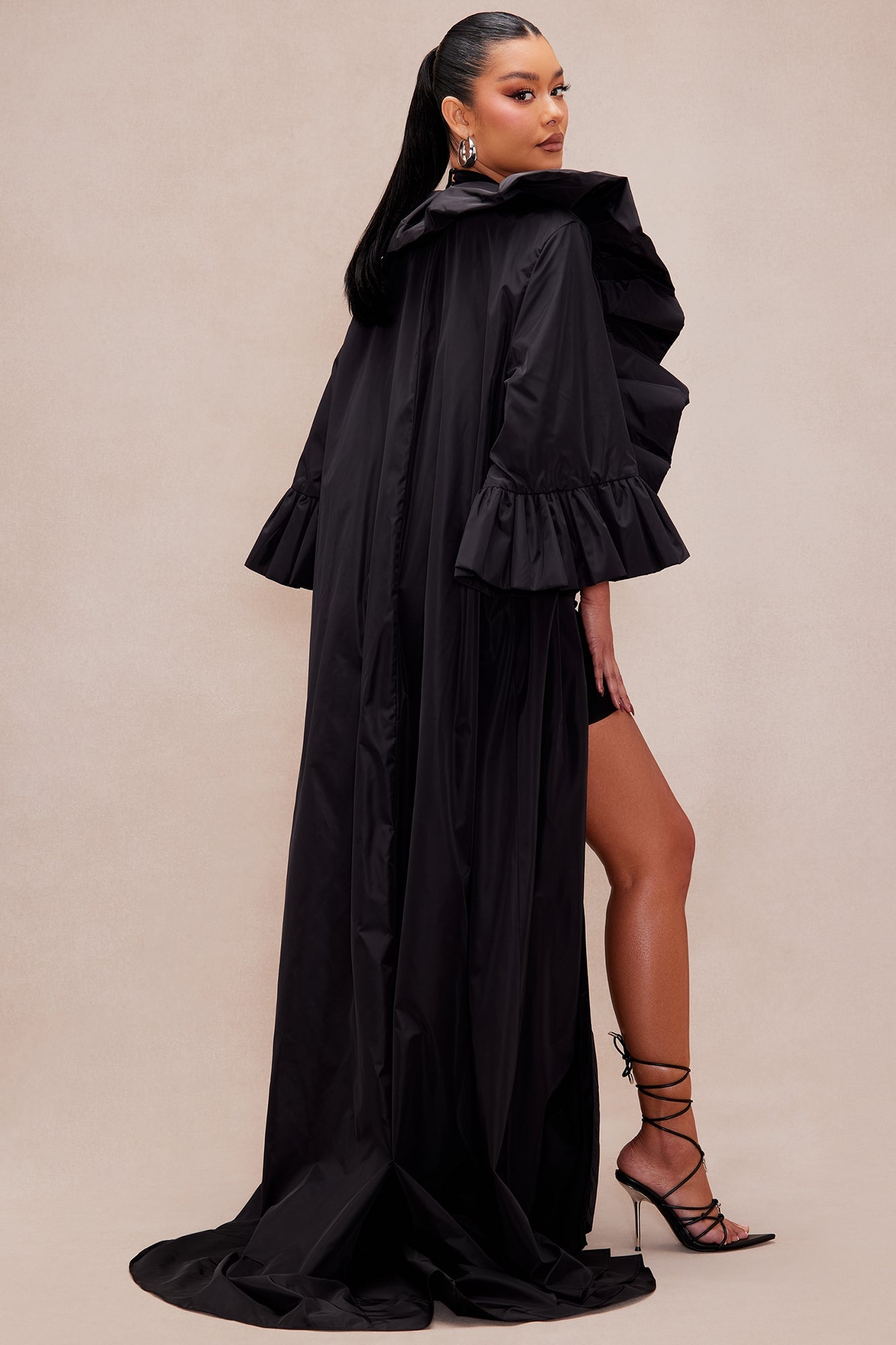 Ramona Taffeta Jacket - Black image 8