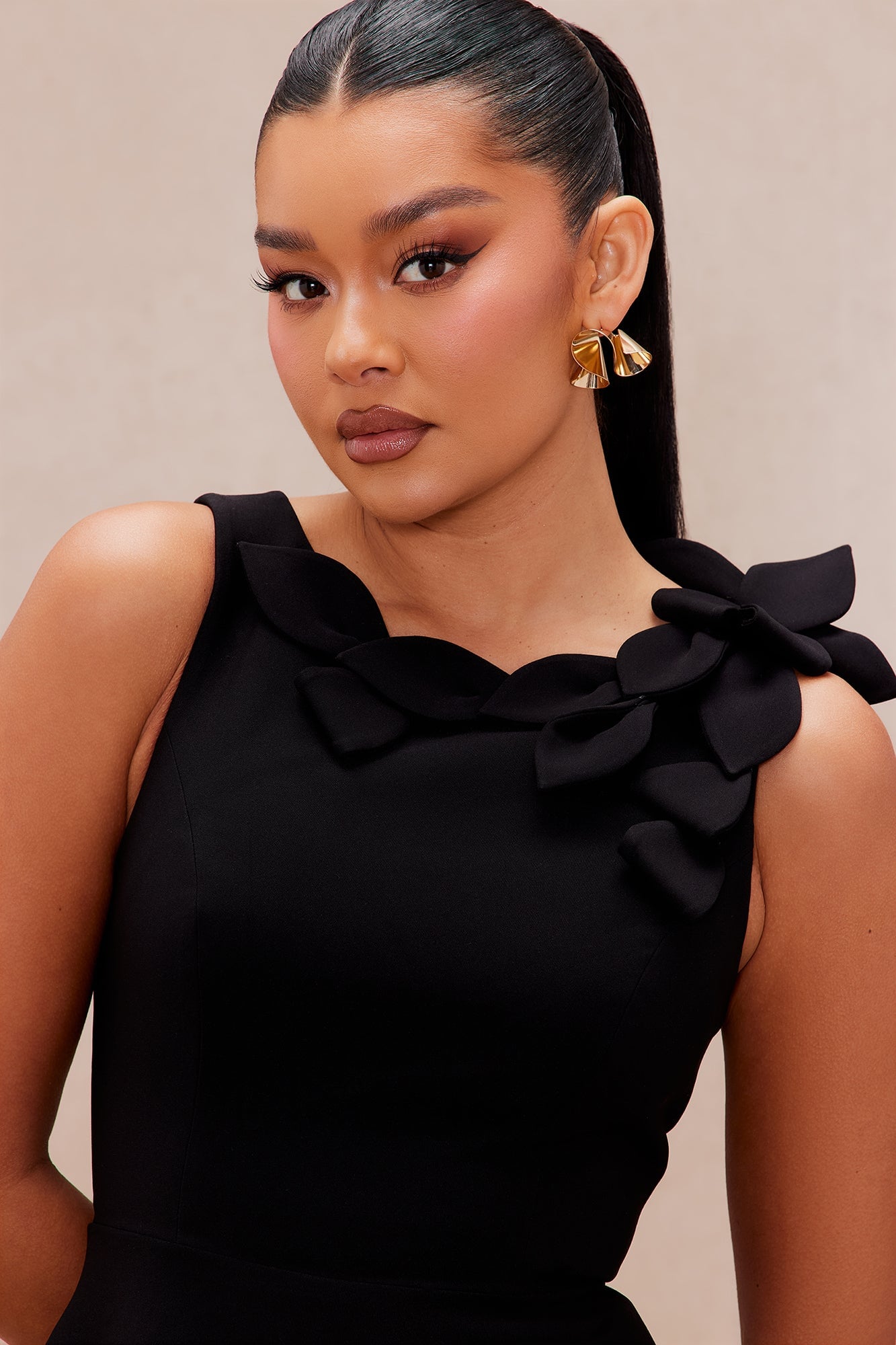 Nalani Embroidered Mini Dress - Black image 7