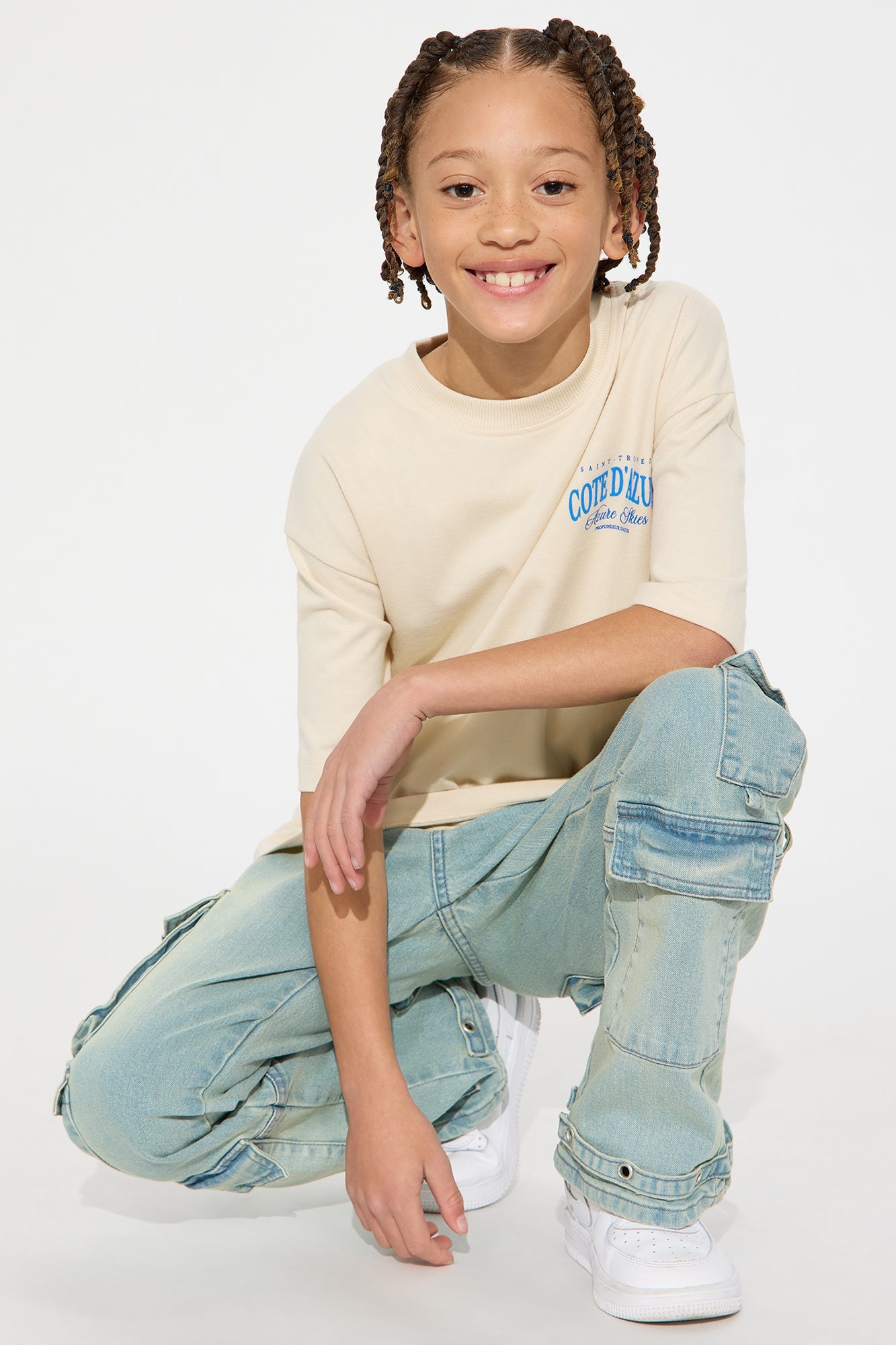 Mini Azure Skies Tee - Sand image 3