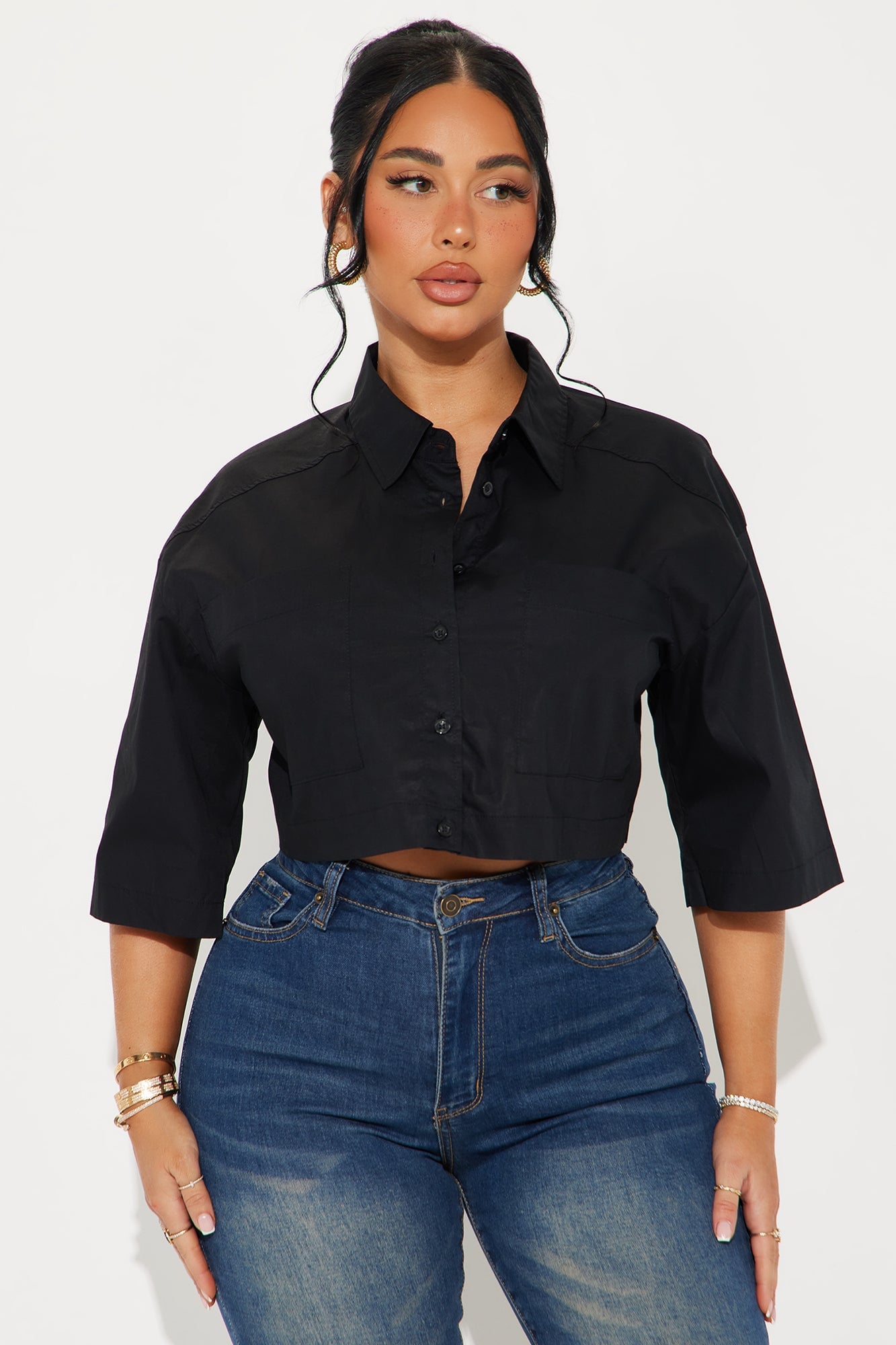 Busy Weekends Poplin Shirt - Black image 4