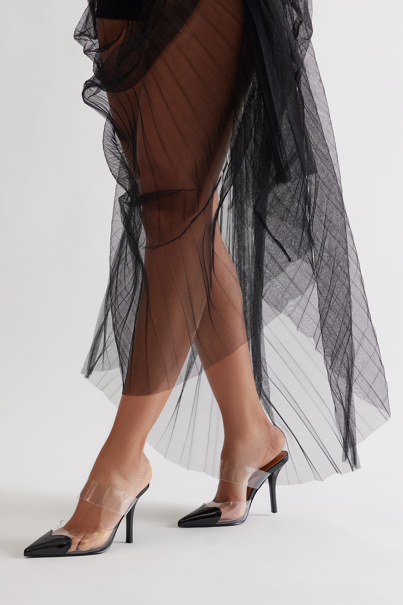 Canice Clear Heart Pumps - Black image 4