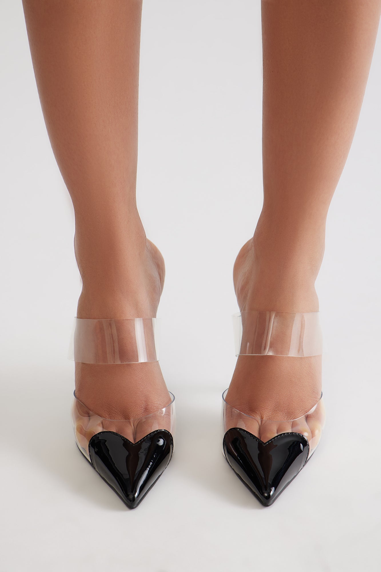 Canice Clear Heart Pumps - Black image 3