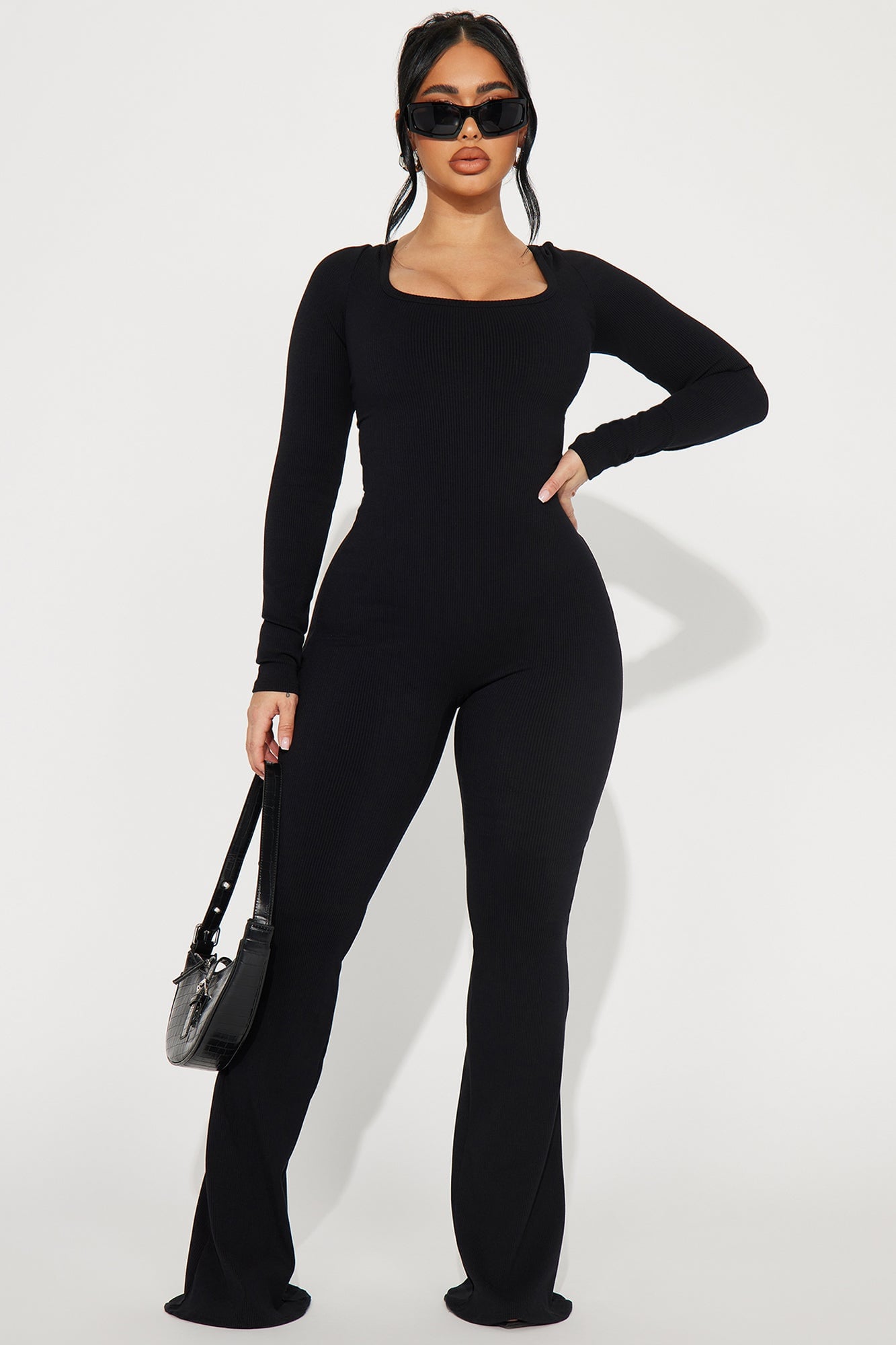 Audrey Snatched Jumpsuit - Black image 4