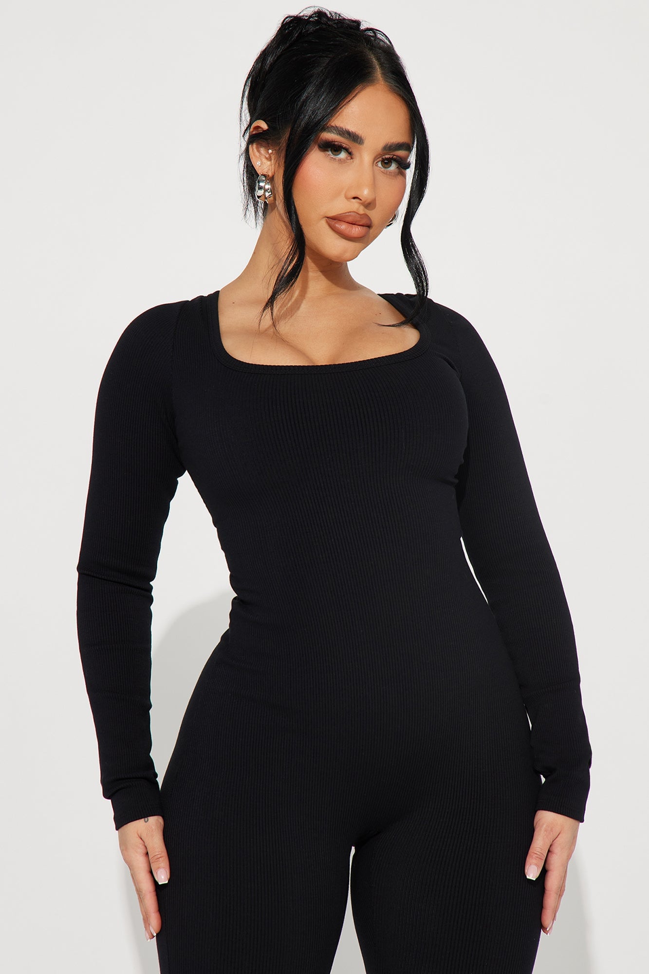 Audrey Snatched Jumpsuit - Black image 5