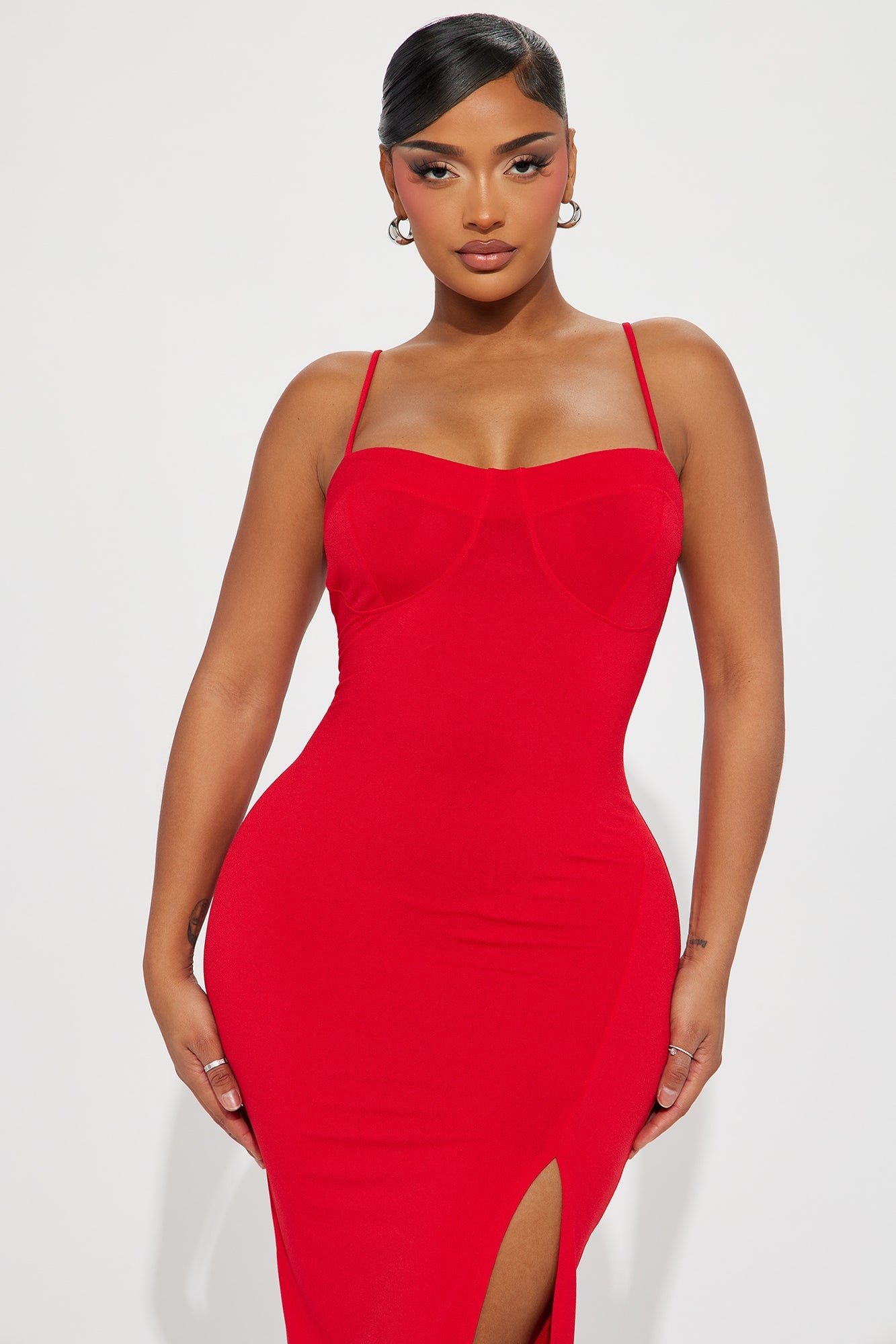 Diana Cami Midi Dress - Red image 5