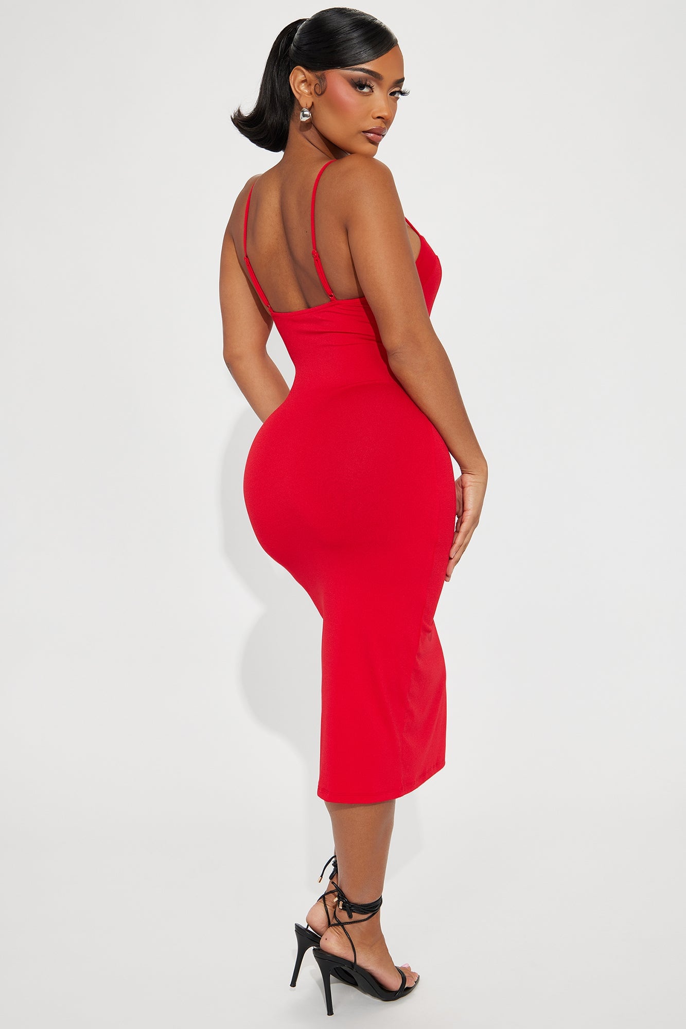 Diana Cami Midi Dress - Red image 6