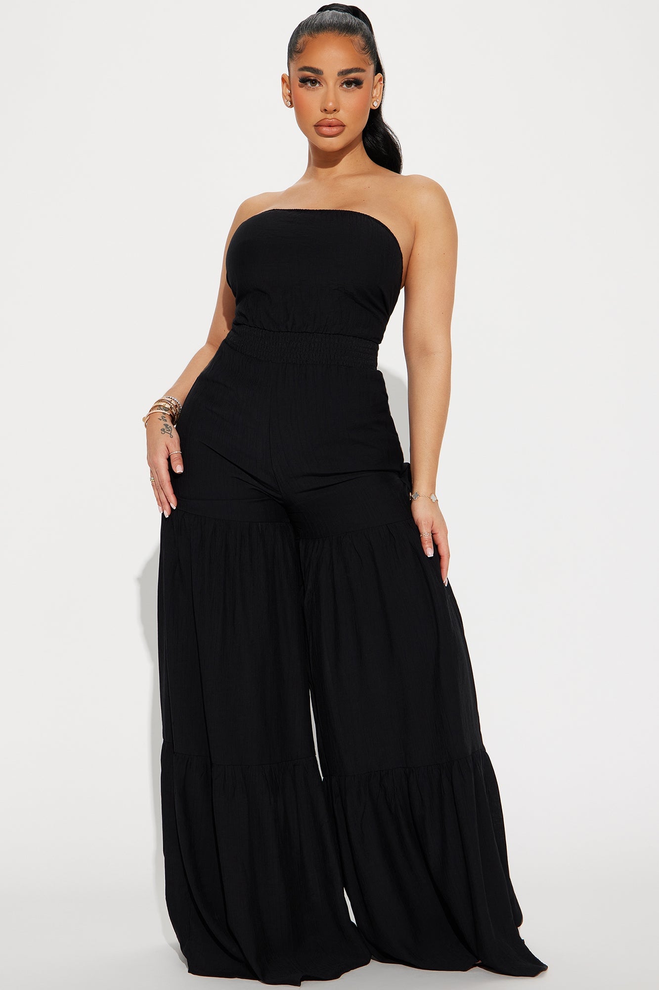 Talkin' Brunch Jumpsuit - Black image 4
