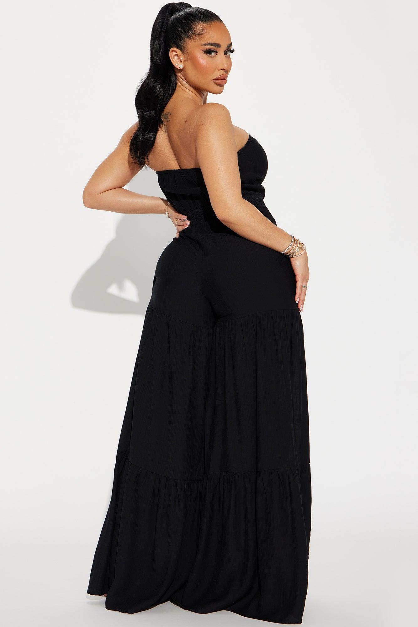 Talkin' Brunch Jumpsuit - Black image 6