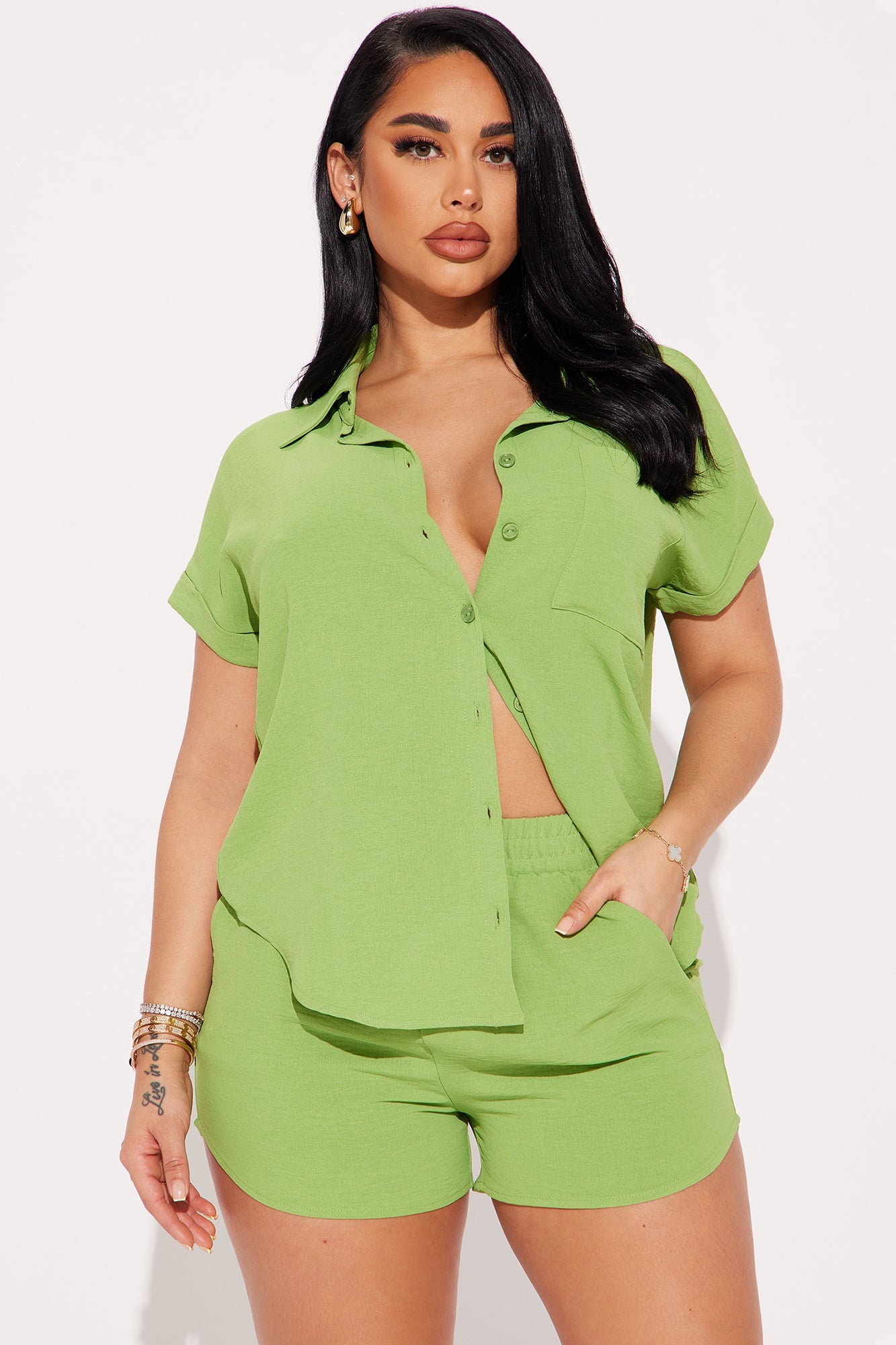 Hot Summer Short Set - Green image 5