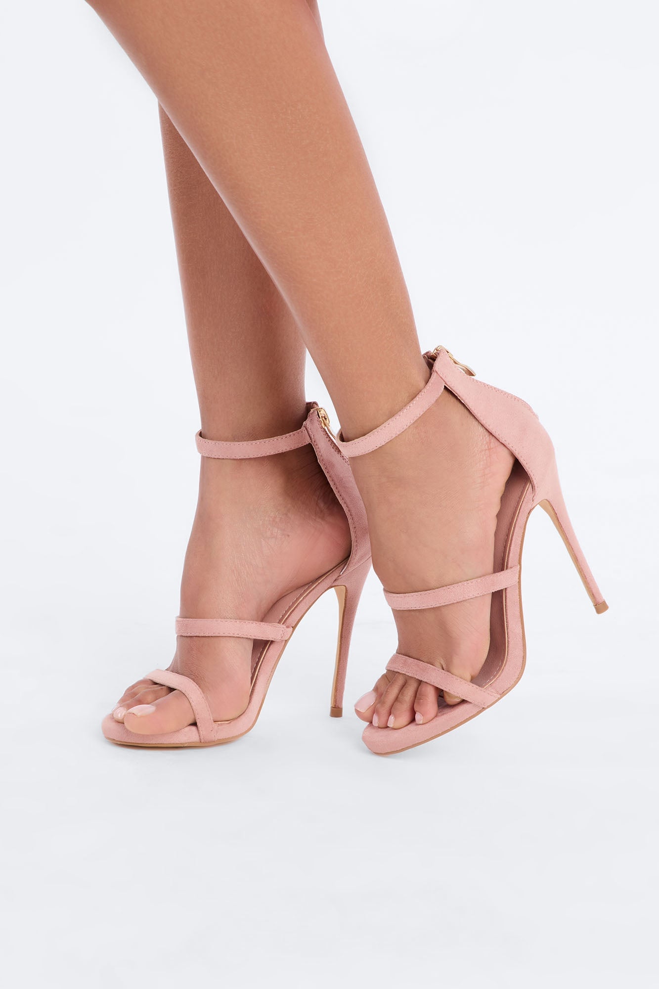 Rica Faux Suede Stiletto Heels - Blush image 4
