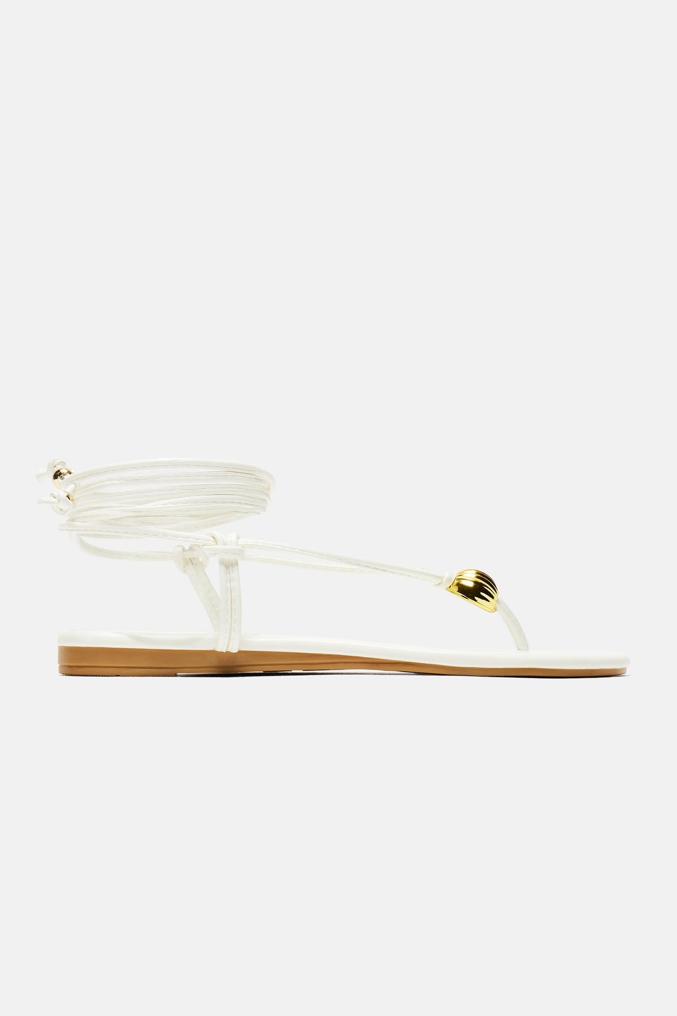 Kacie Flat Sandals - White image 5