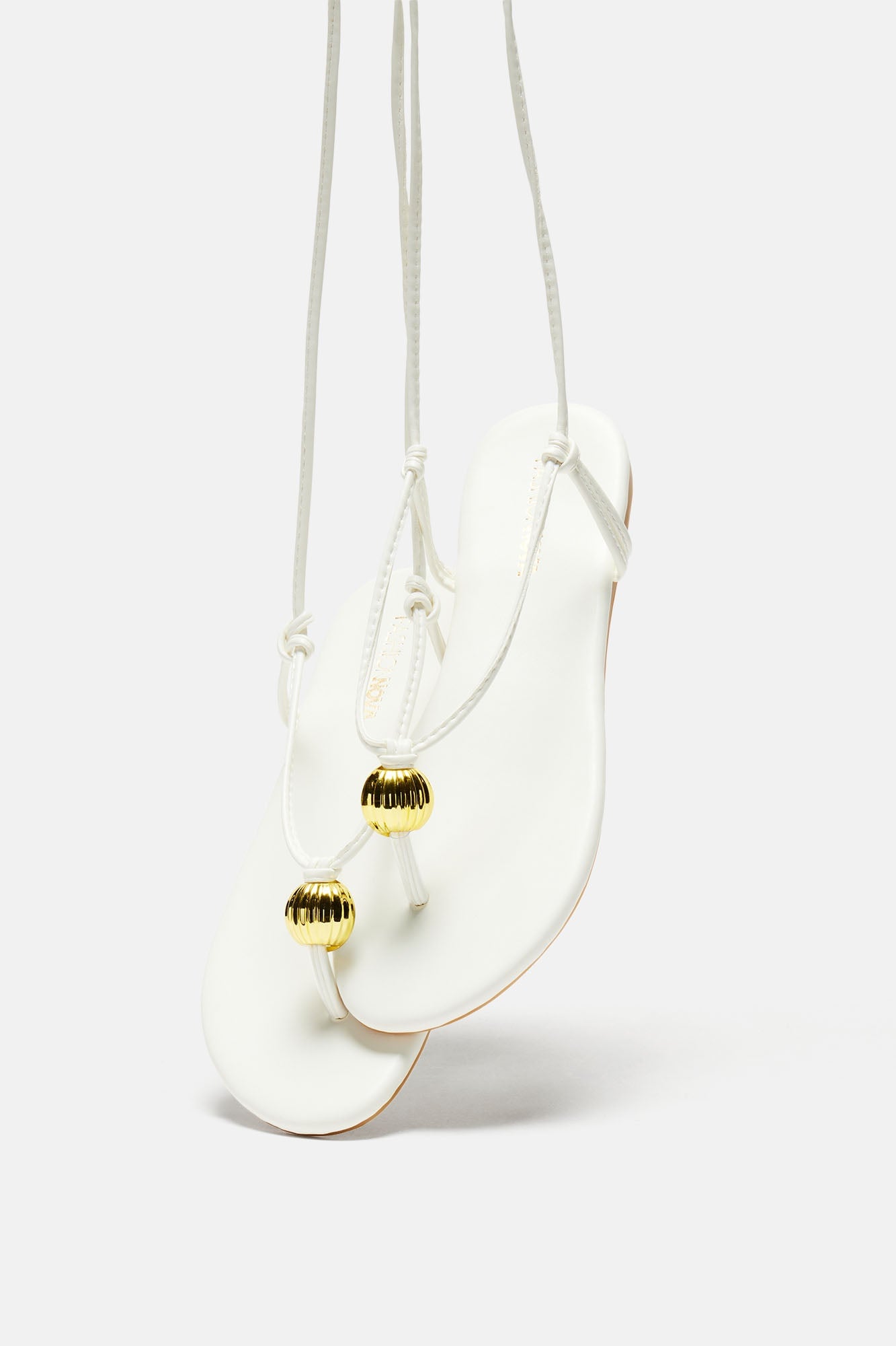 Kacie Flat Sandals - White image 3