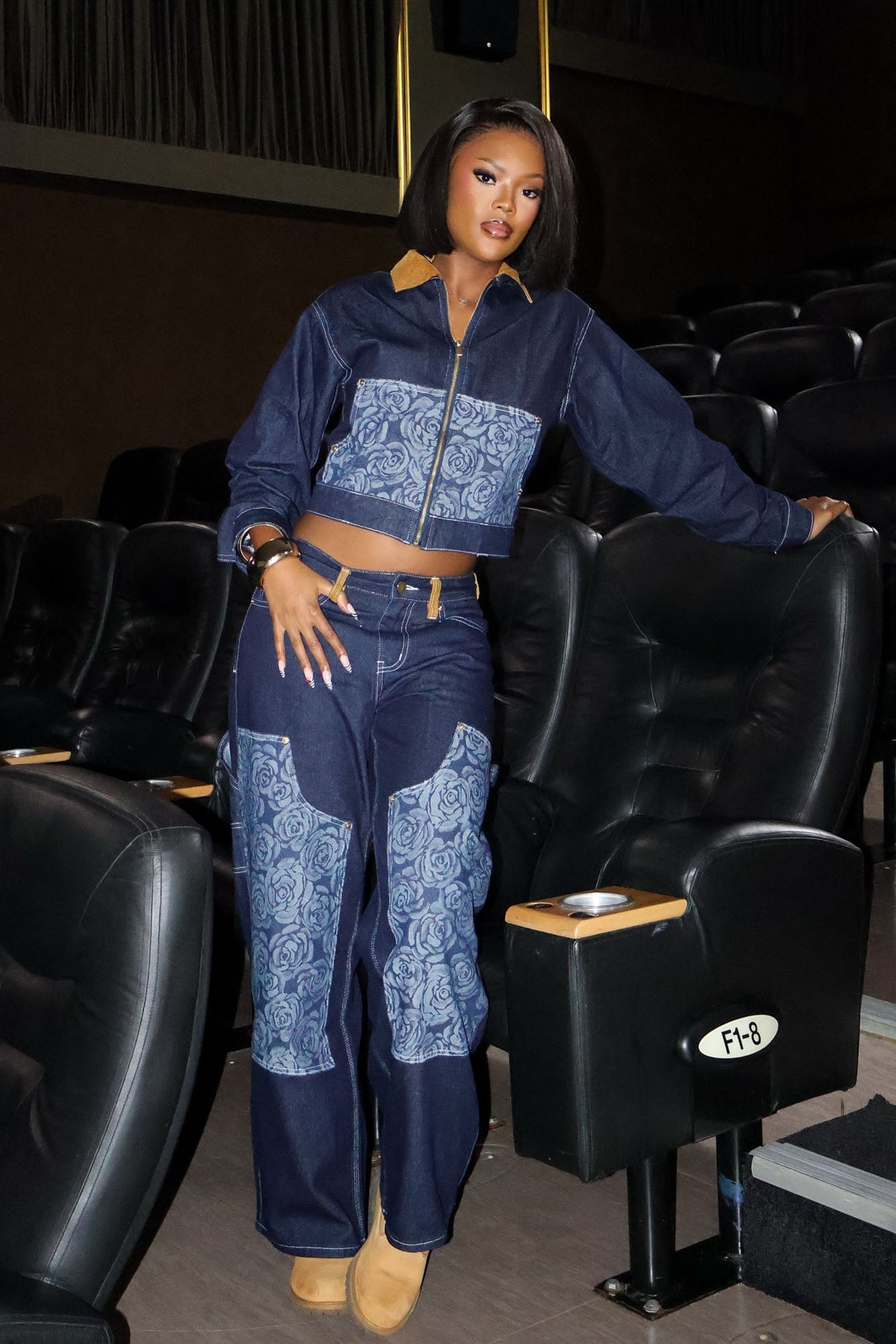 Essex Loose Utility Jeans - Dark Denim image 7