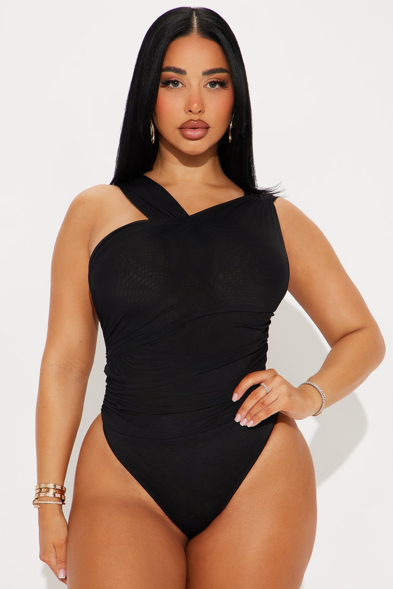 Kristen Mesh Bodysuit - Black image 5