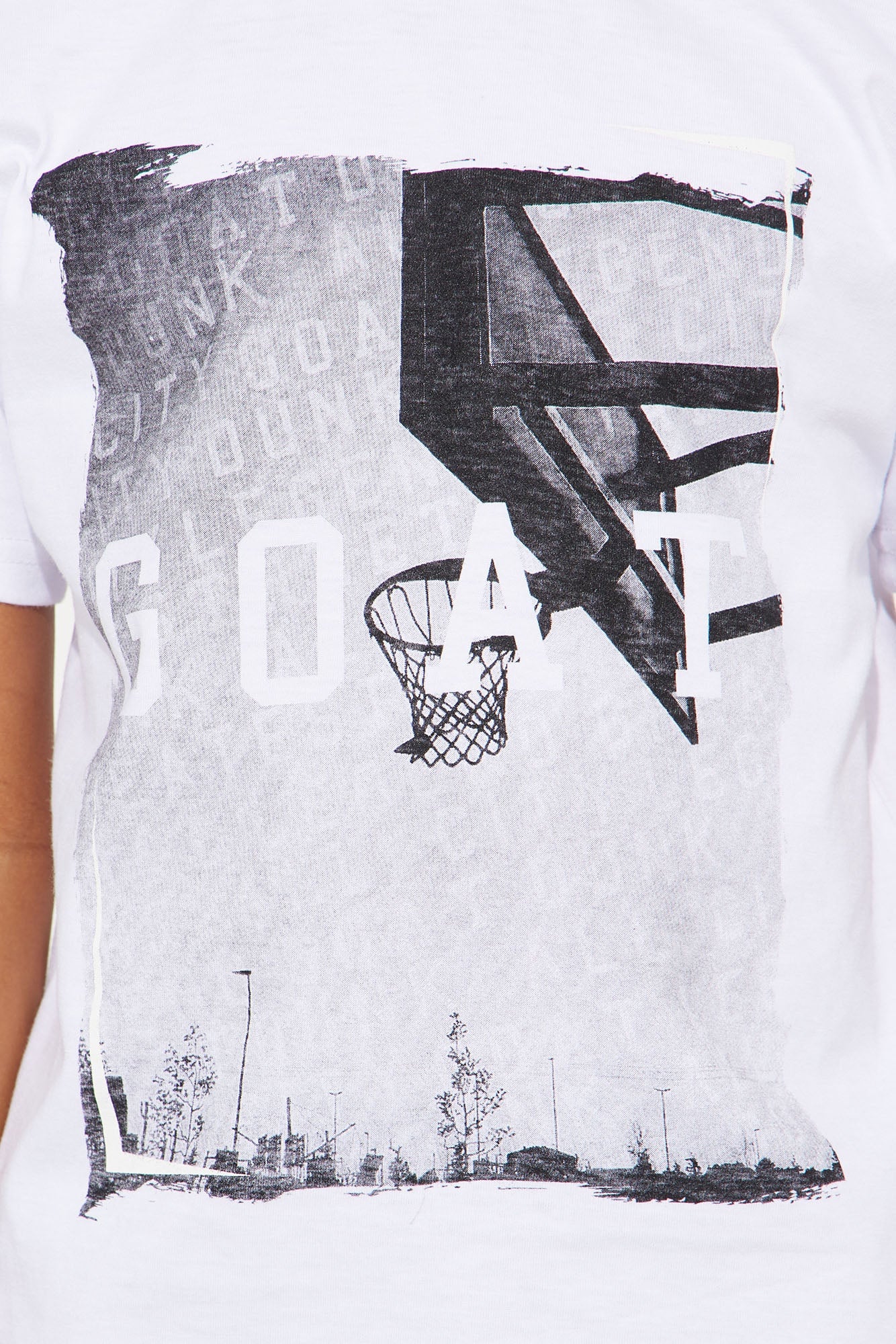 Mini Basketball GOAT Short Sleeve Tee - White image 3