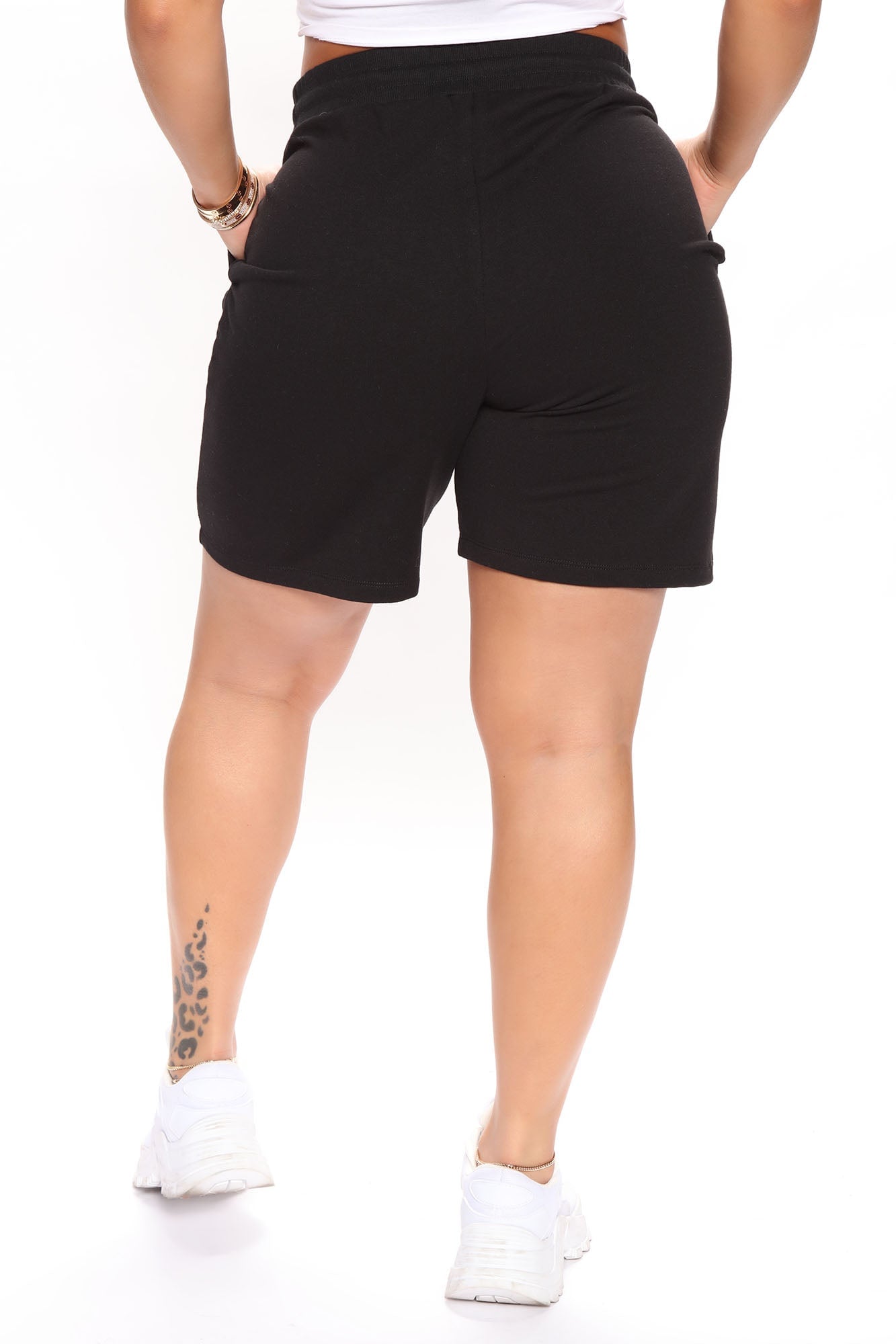 Here To Lounge Sweatshorts - Black image 7