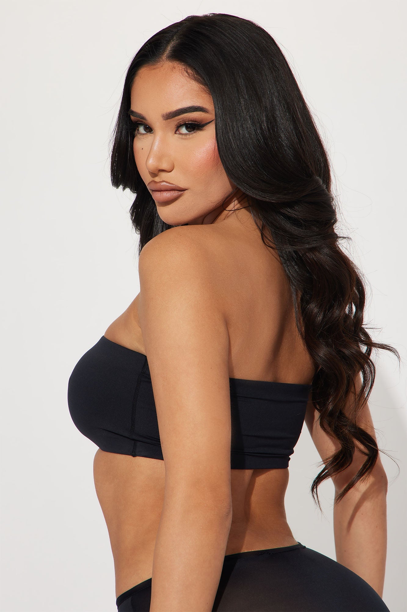 Light As A Feather Microfiber Bandeau - Black image 6