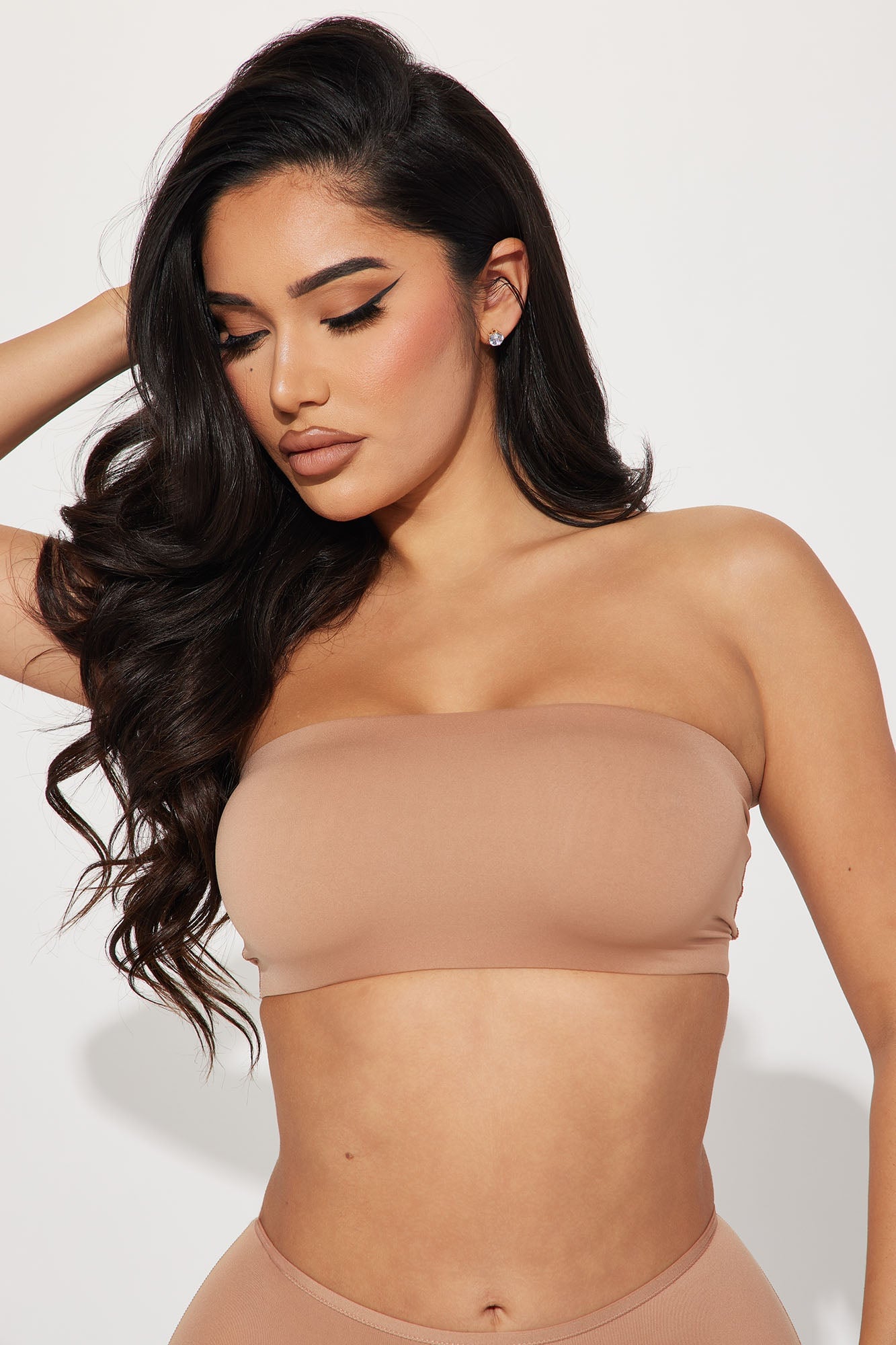 Light As A Feather Microfiber Bandeau - Nude image 4