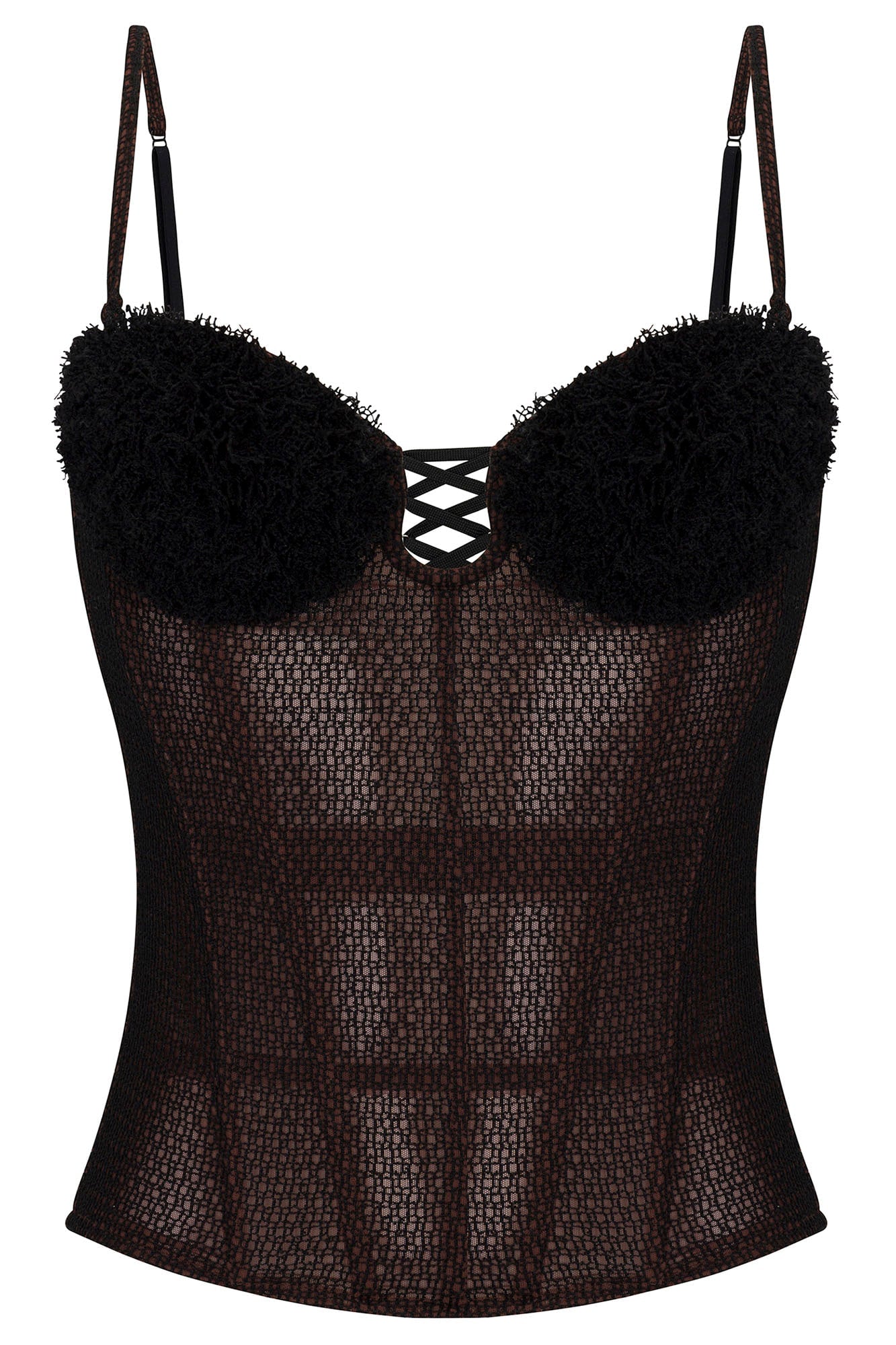Heartbreaker Corset Top - Chocolate/Combo image 6