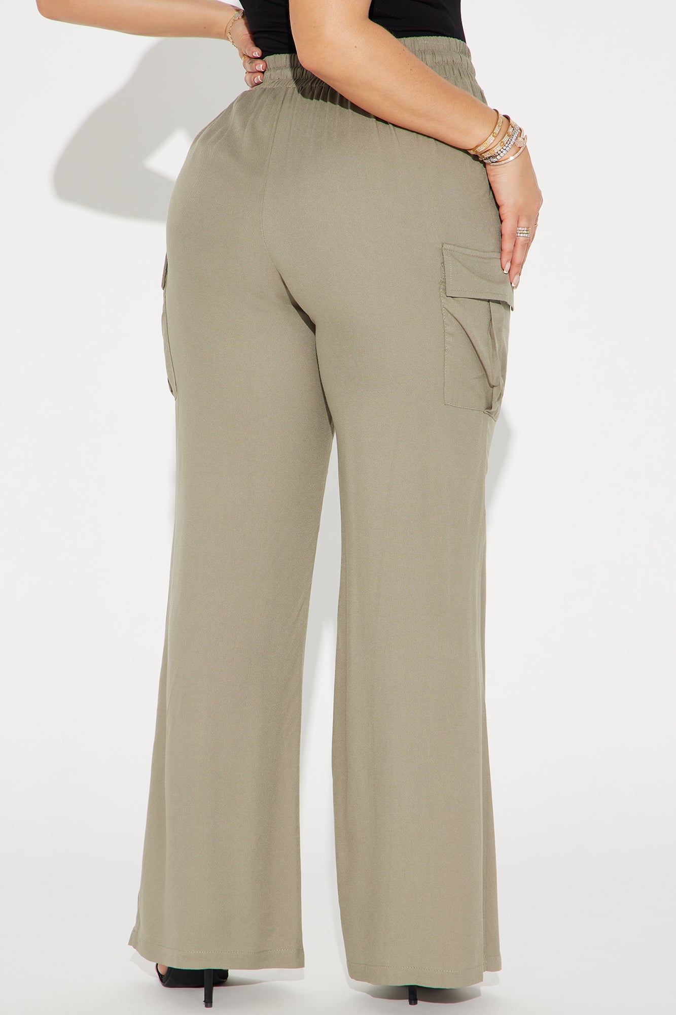 Camilla Wide Leg Cargo Pant - Charcoal image 6
