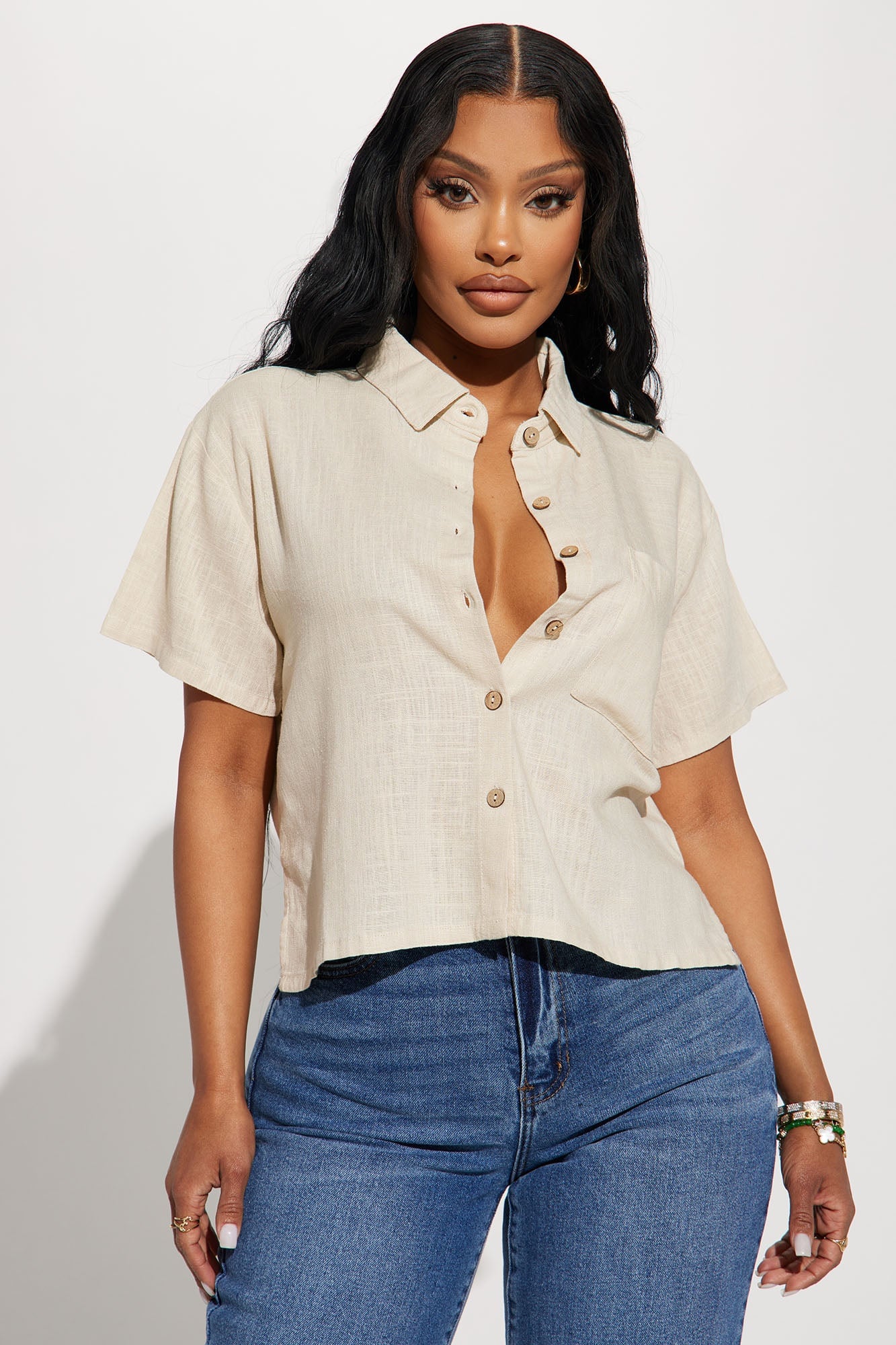 Just Another Day Linen Shirt - Khaki image 4