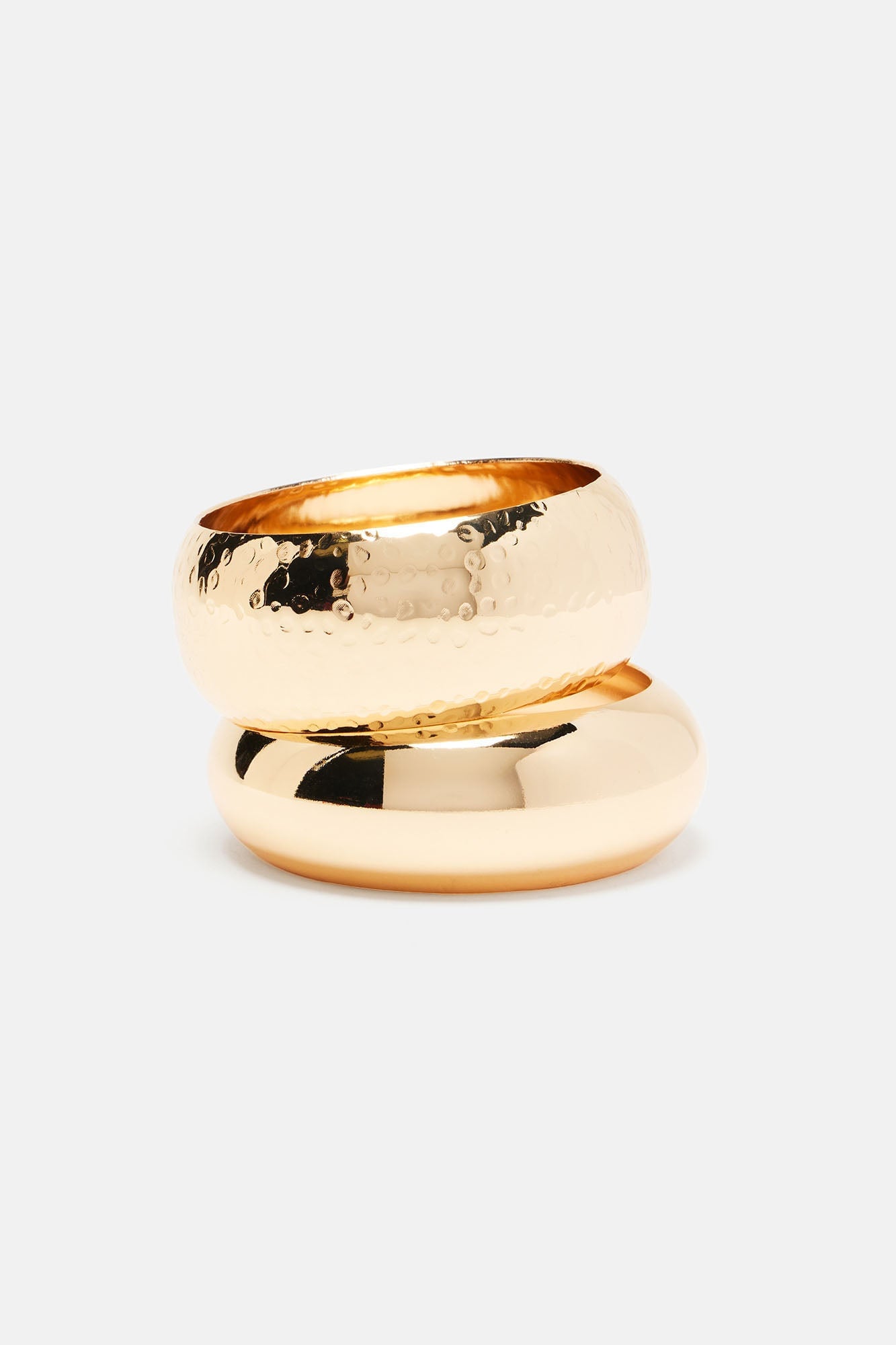 Make Some Noise 2 Piece Bangle Set - Gold image 4