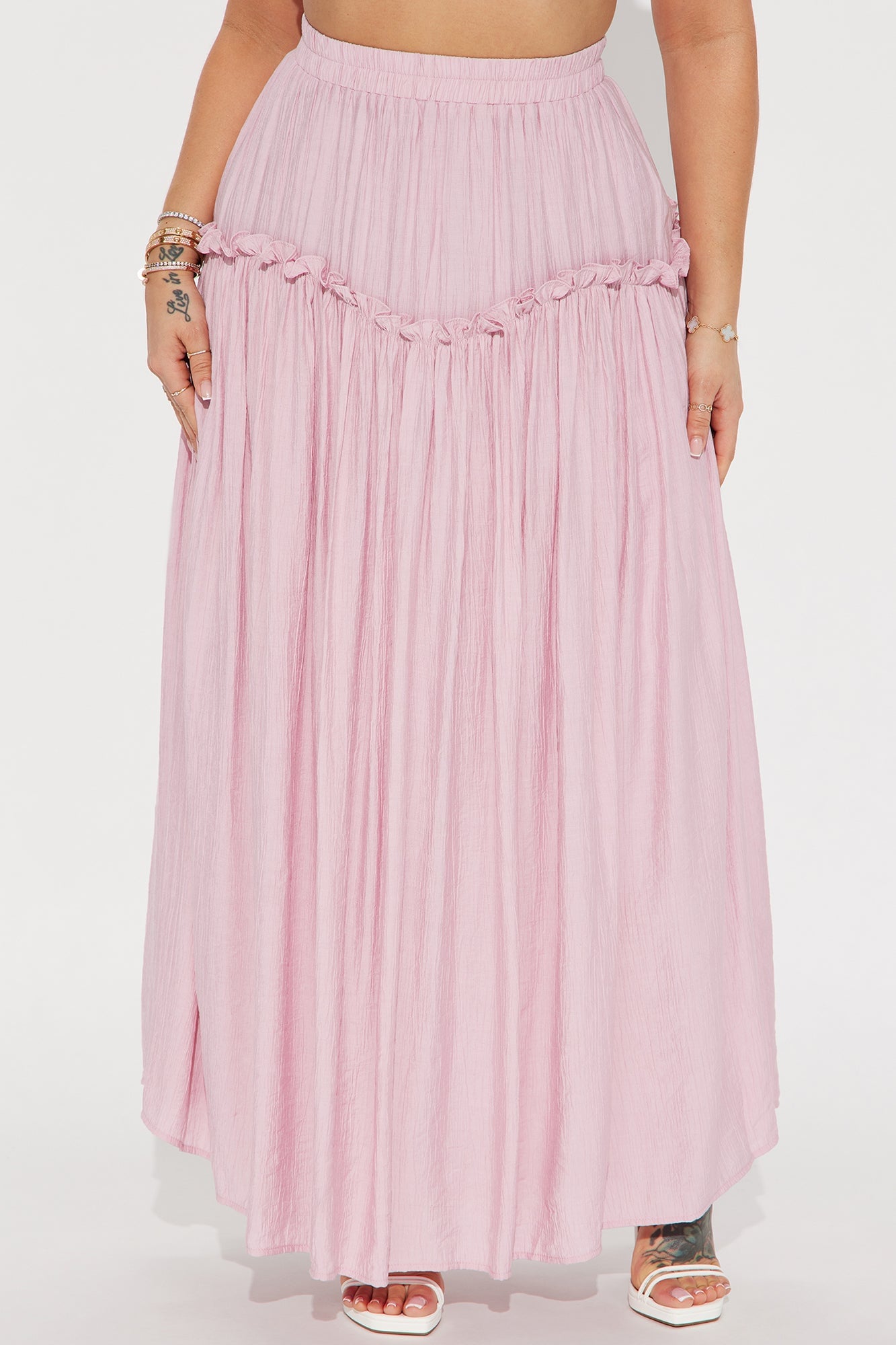 Lily Maxi Skirt - Pink image 5