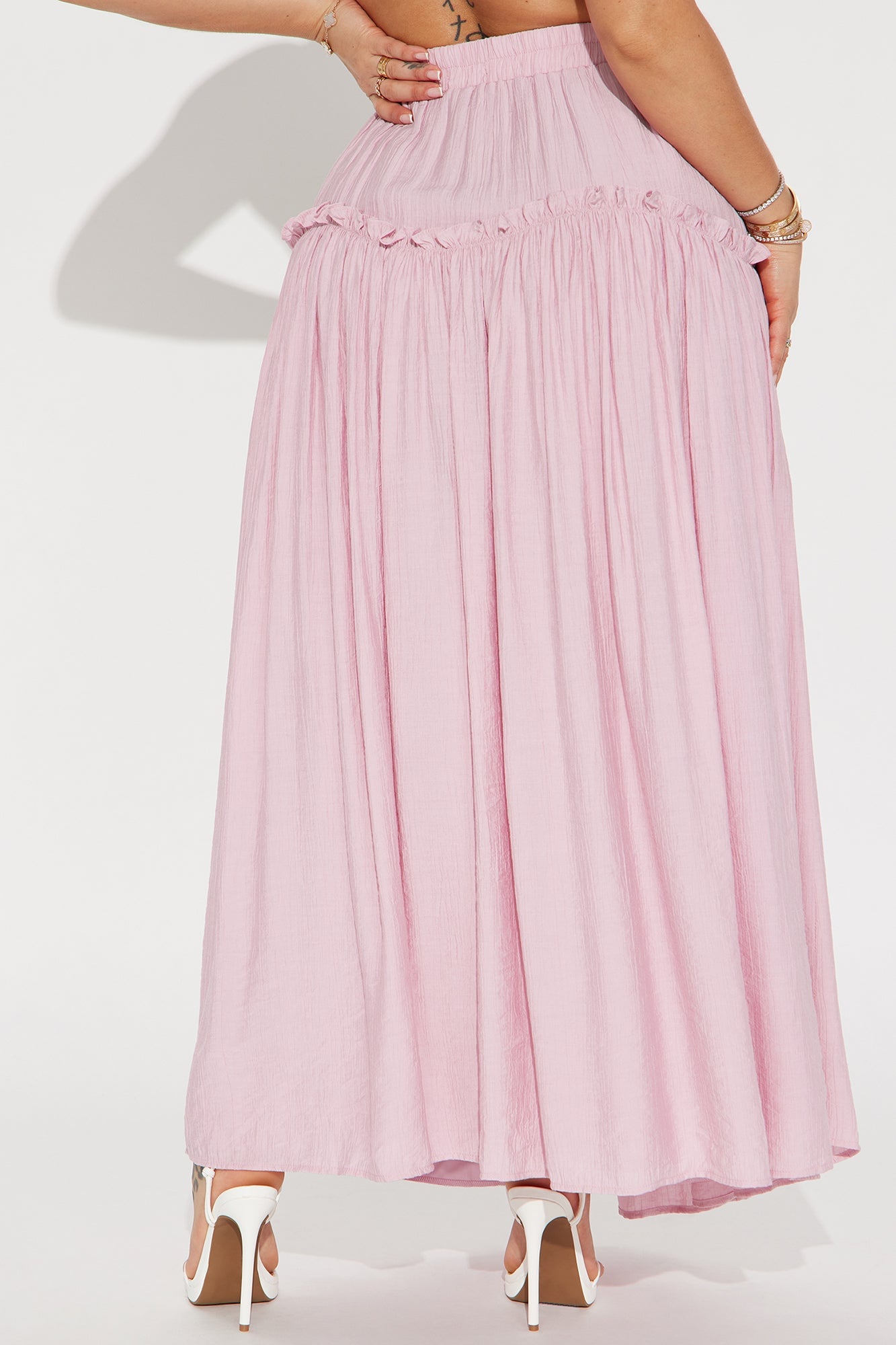Lily Maxi Skirt - Pink image 6
