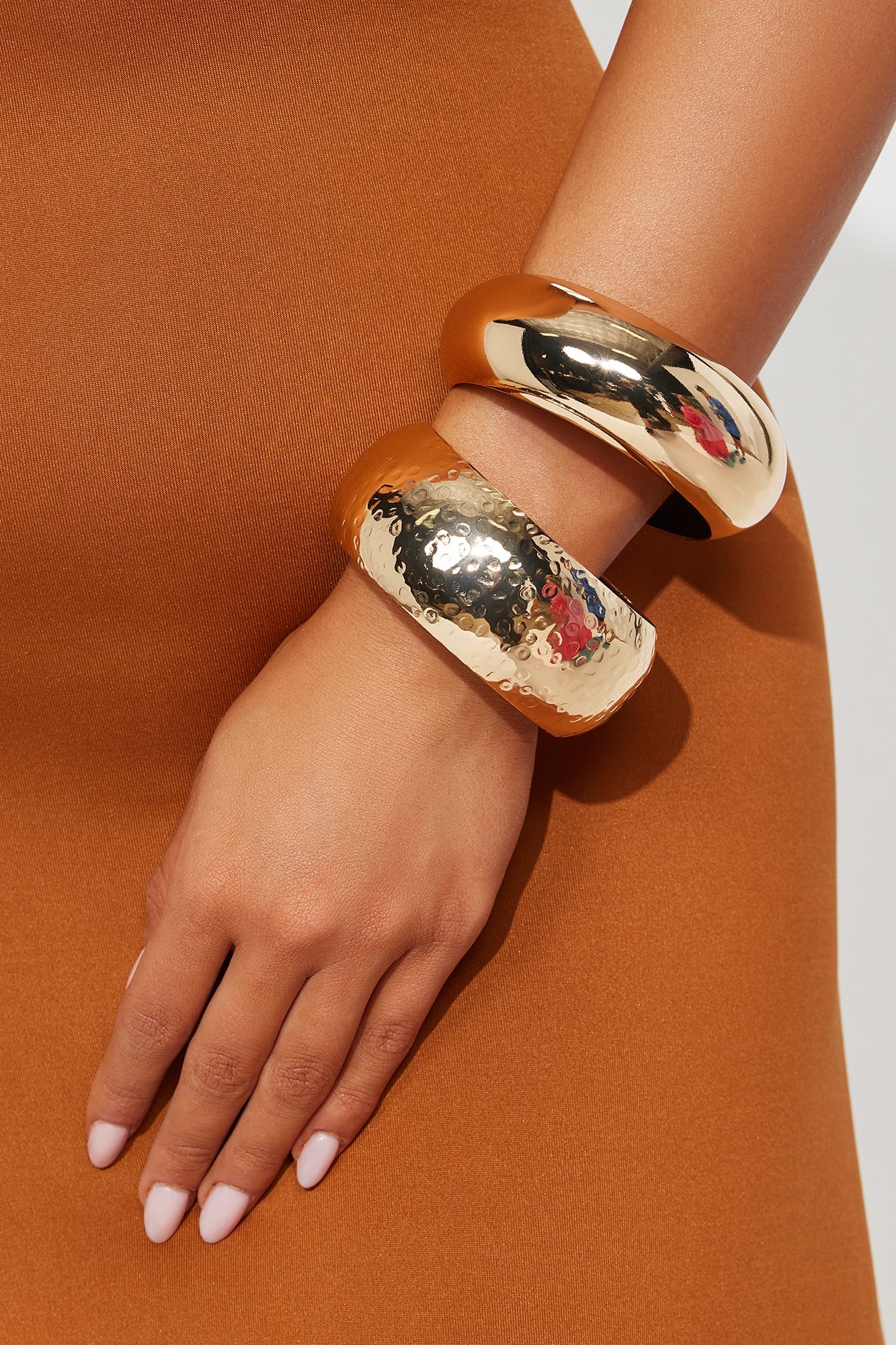 Make Some Noise 2 Piece Bangle Set - Gold image 5