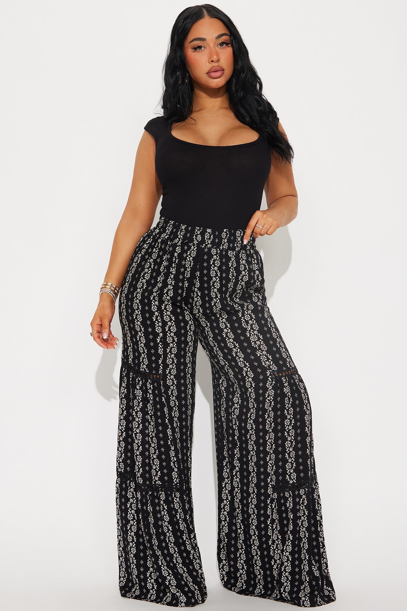 Not Today Wide Leg Pant - Black image 4