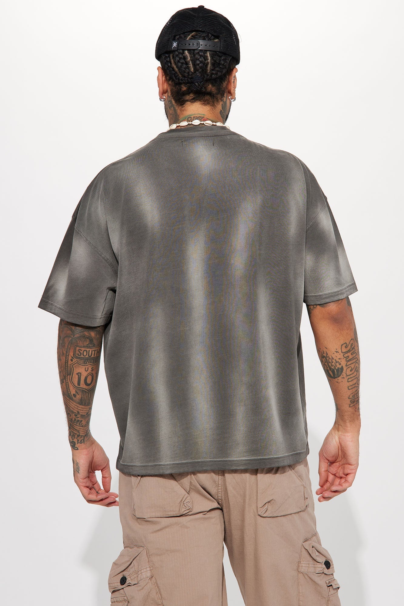 Eighty Eight Champs Oversized Short Sleeve Tee - Grey image 6