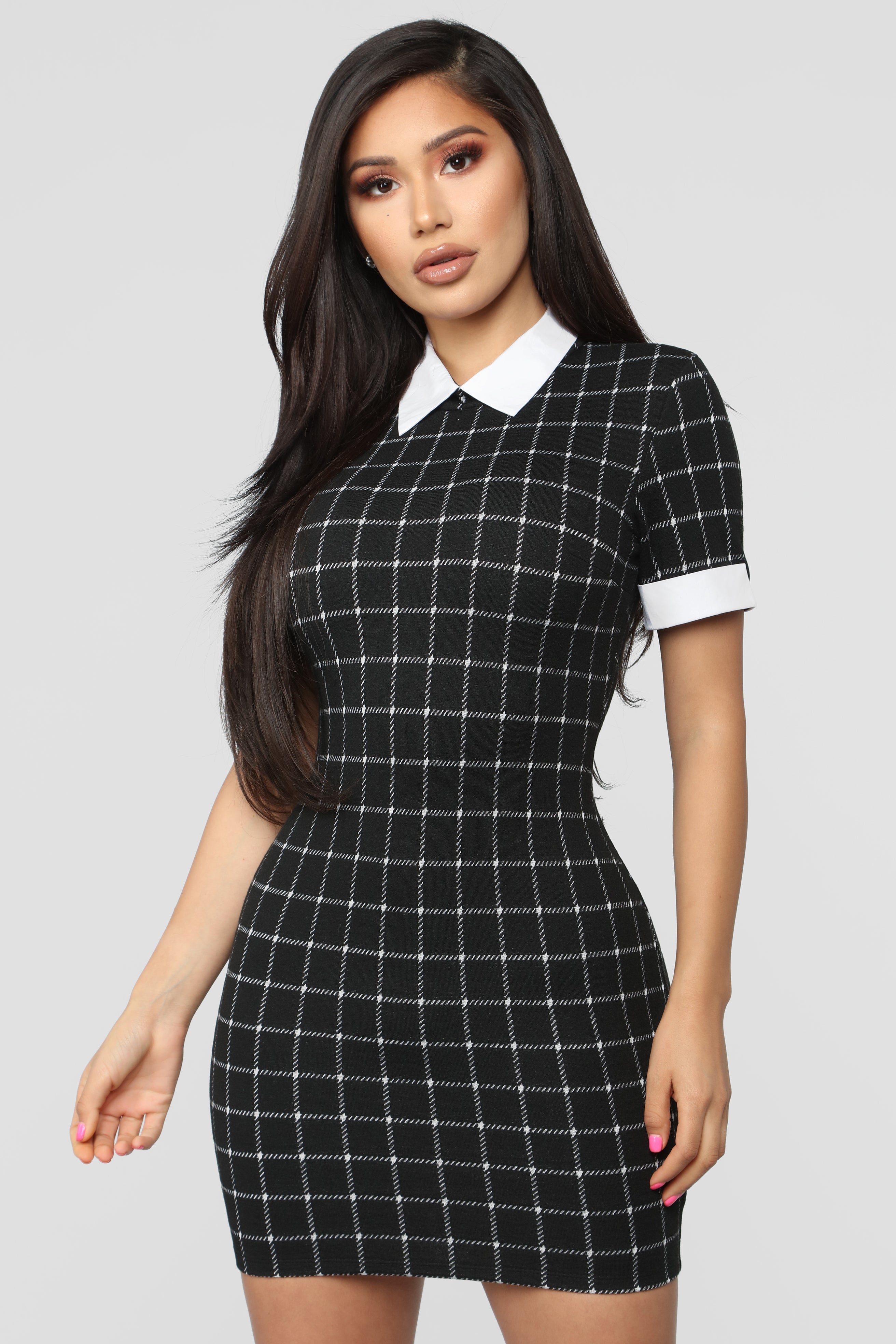 Any Day Of The Week Collared Dress - Black image 7