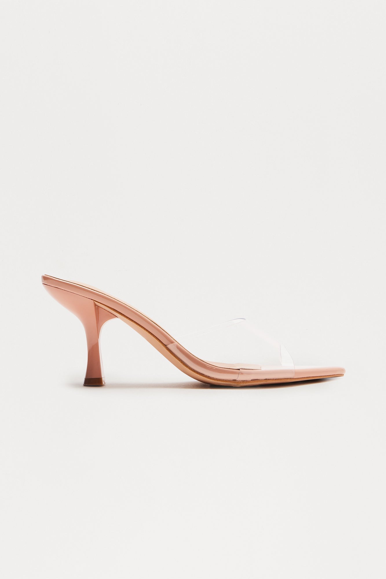 Midnight Clear PVC Mules - Nude image 3