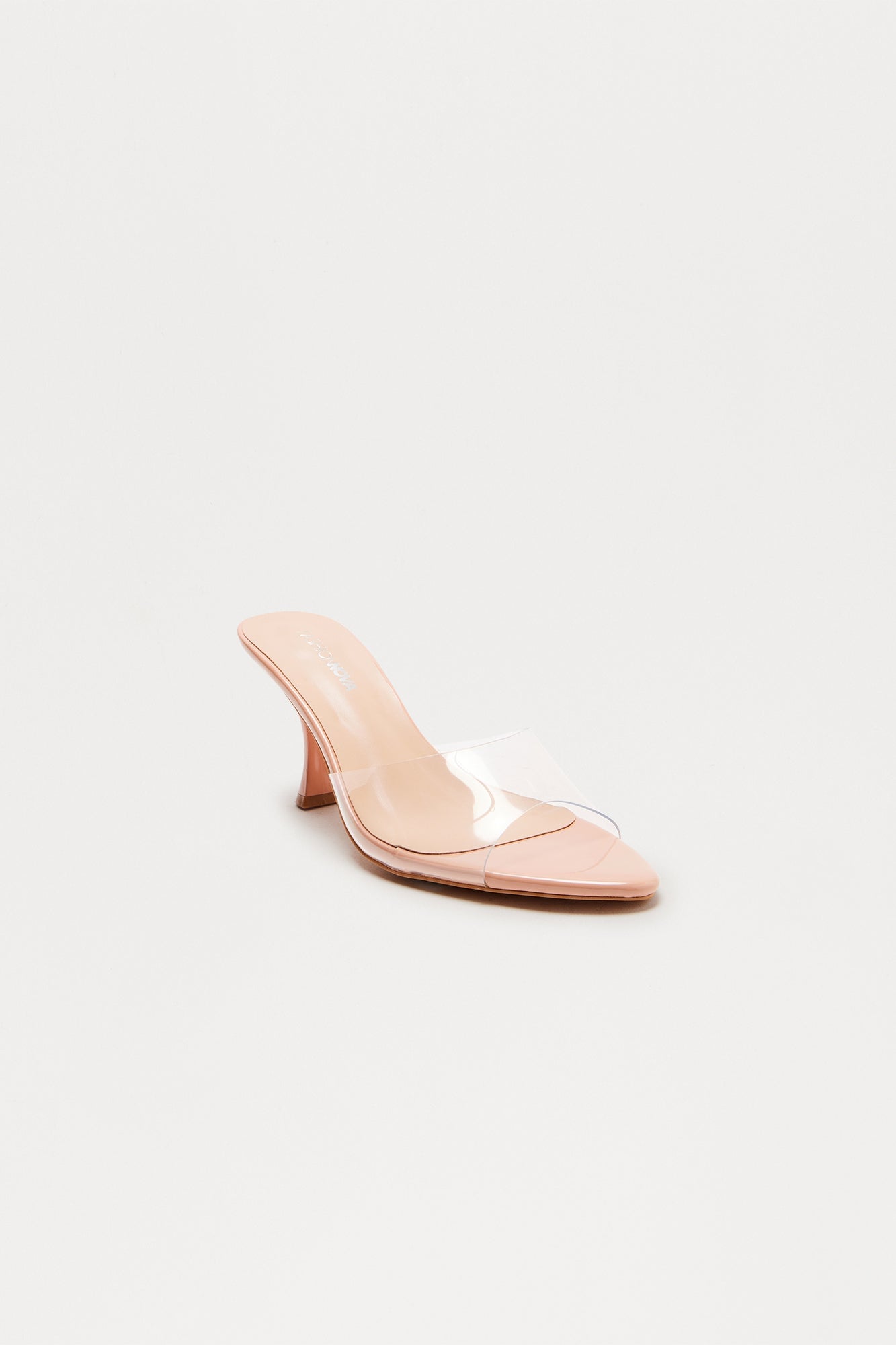 Midnight Clear PVC Mules - Nude image 1