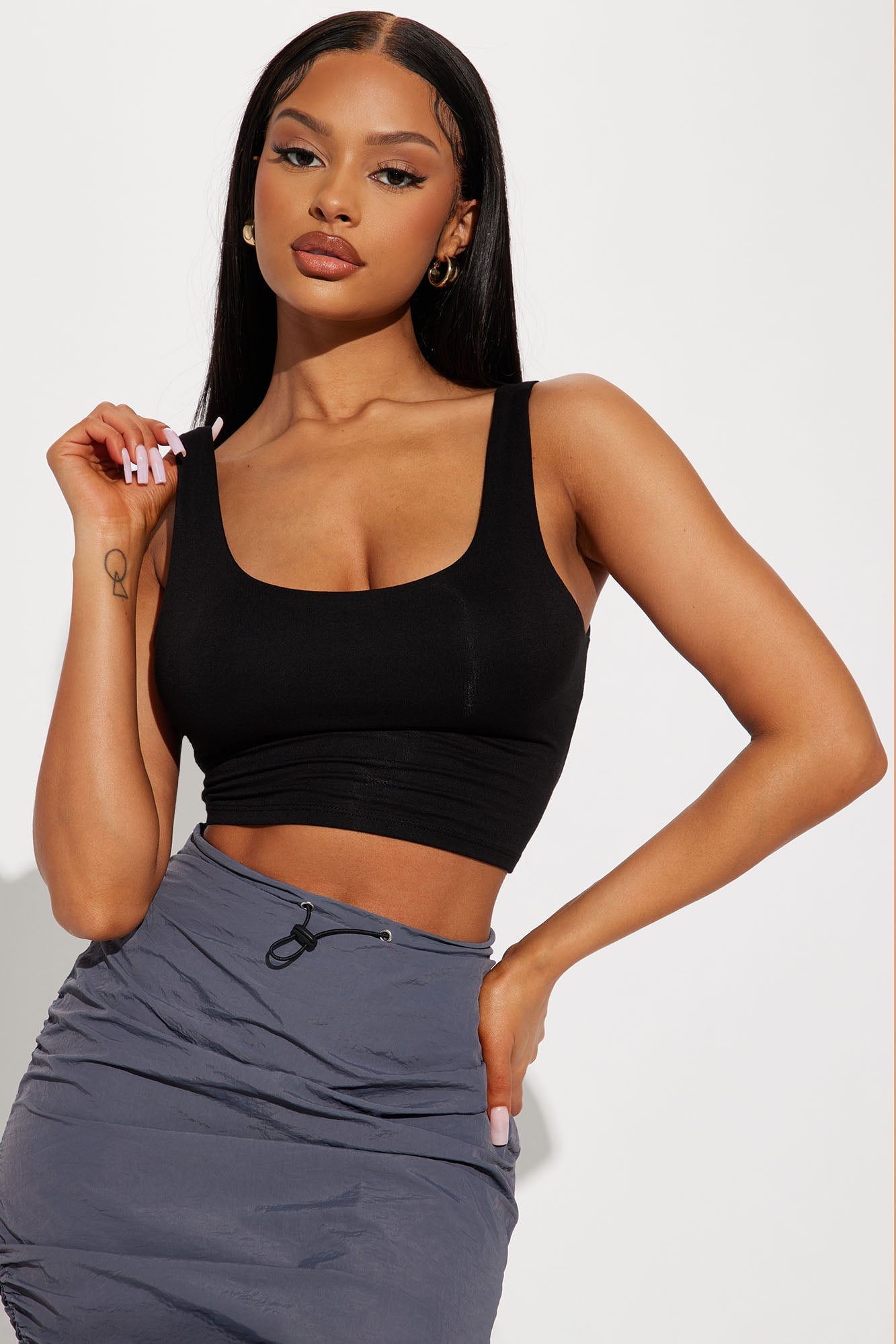 Emiah Crop Top - Black image 5