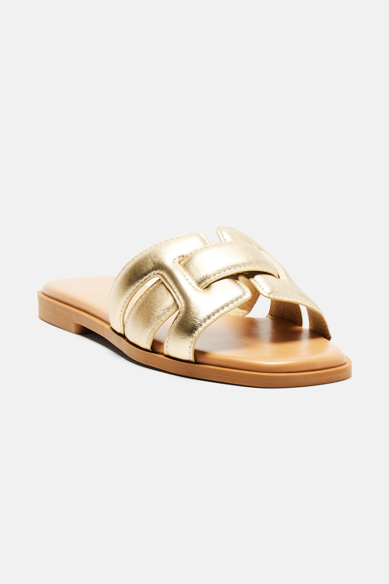 Reagen Flat Sandals - Gold image 5