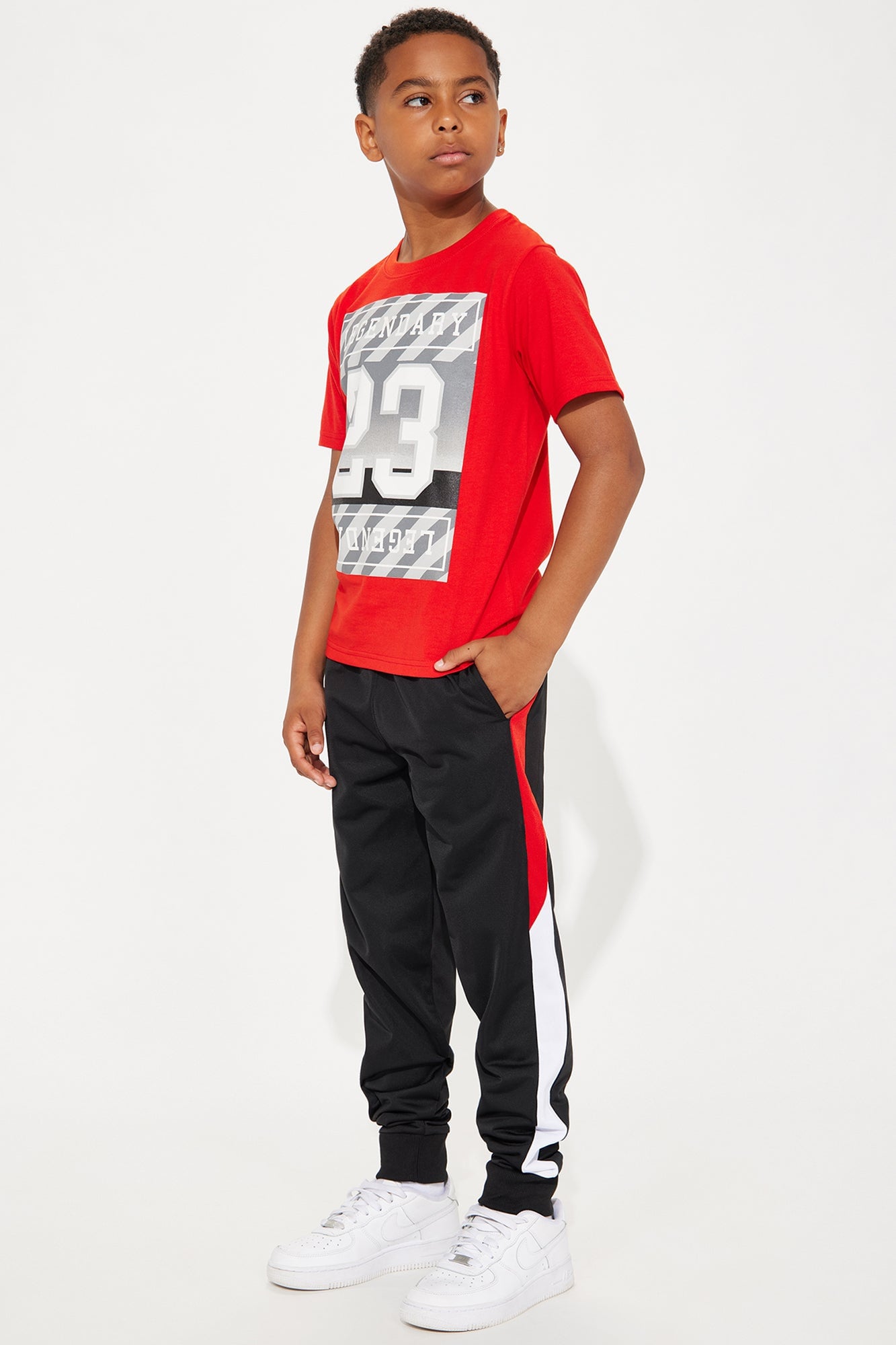 Mini Legendary 23 Jogger Set - Red image 1