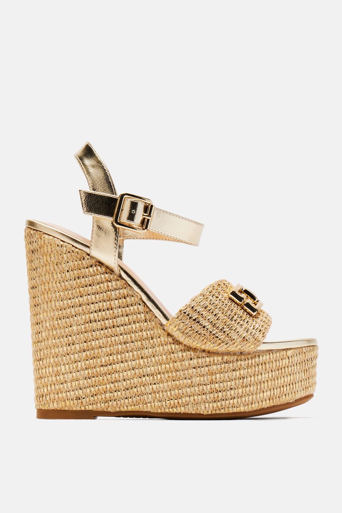 Siena Platform Wedges - Gold image 2