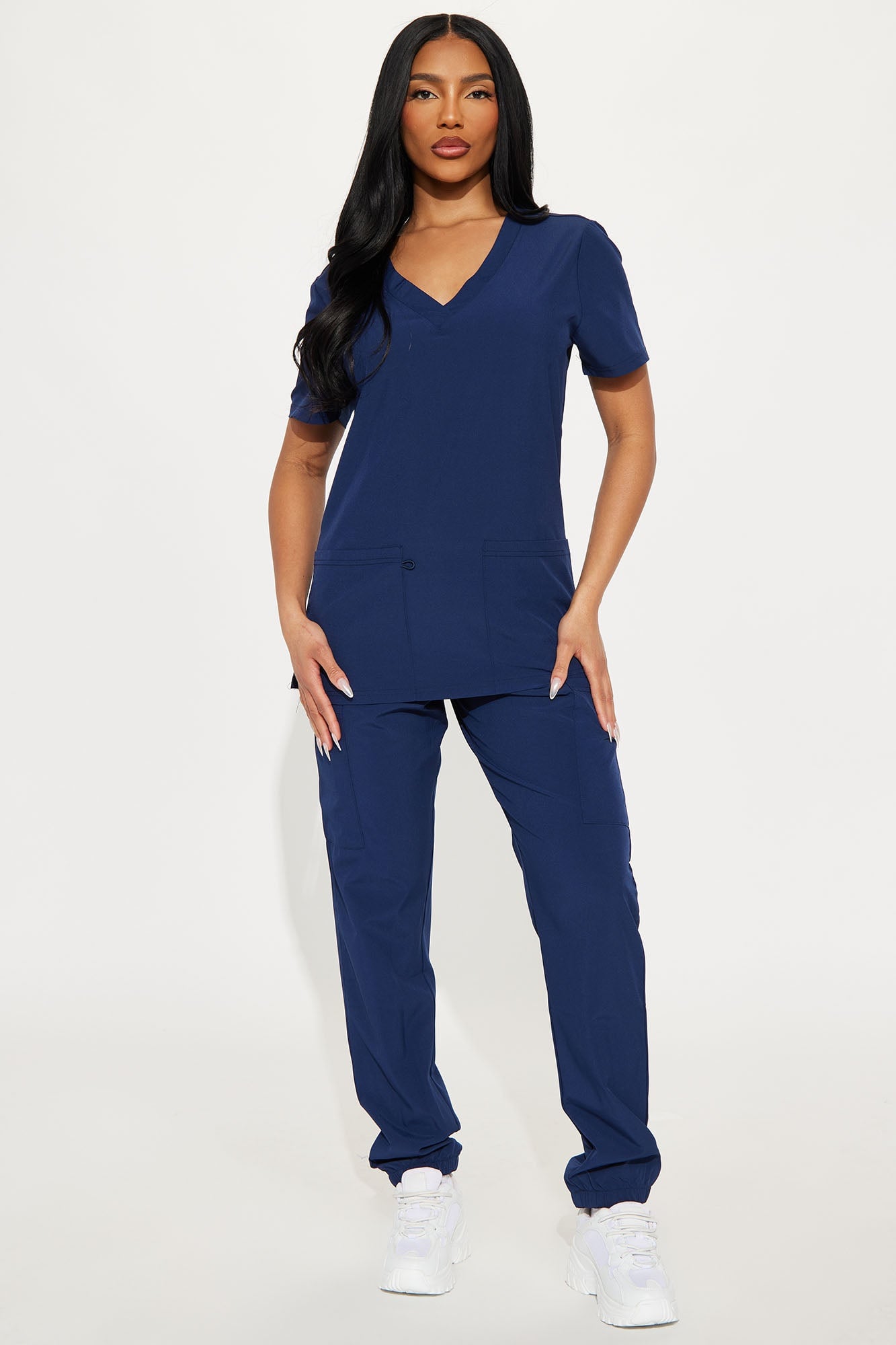On Call Jogger Stretch Uniform Scrub Set - Navy image 8