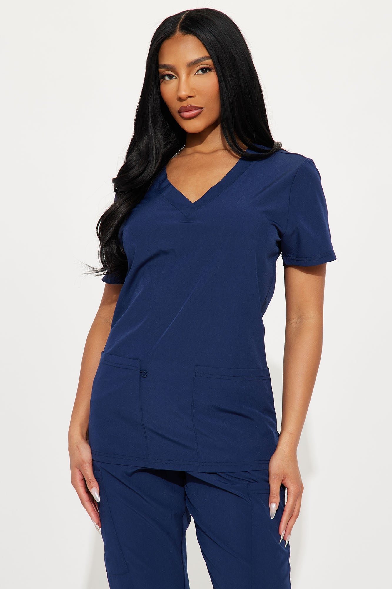 On Call Jogger Stretch Uniform Scrub Set - Navy image 9