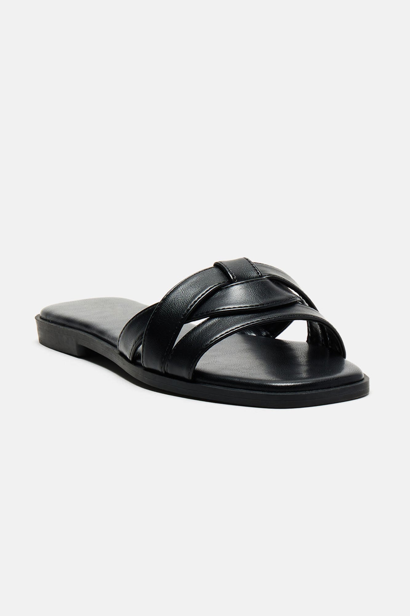 Jeanne Flat Sandals - Black image 3