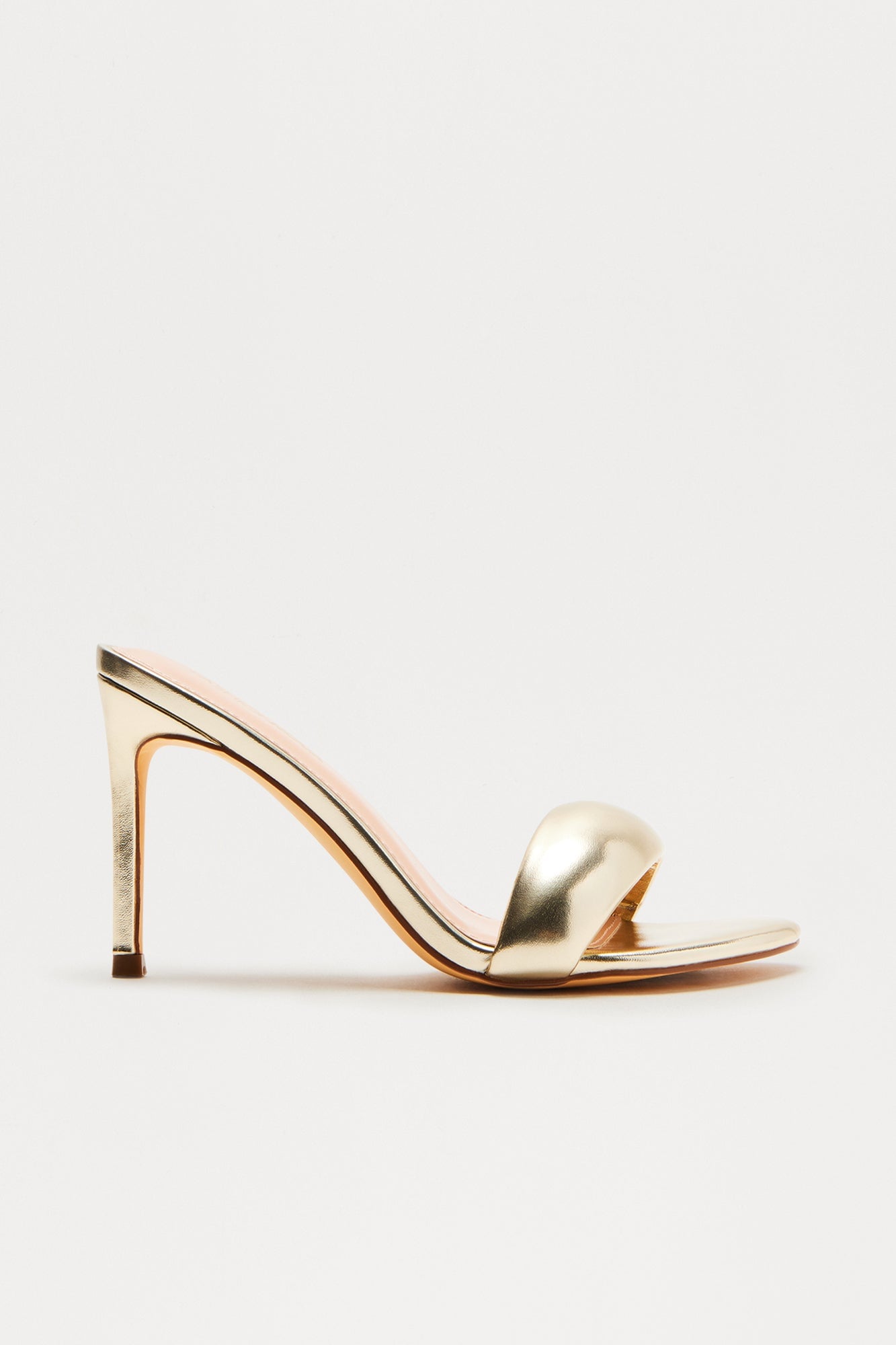 Joy Stiletto Mules - Gold image 3