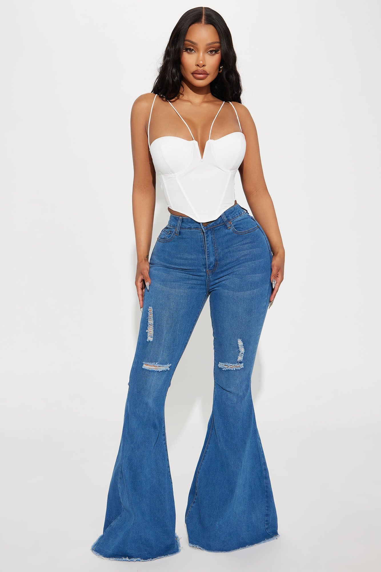 Sara Corset Top - White image 5