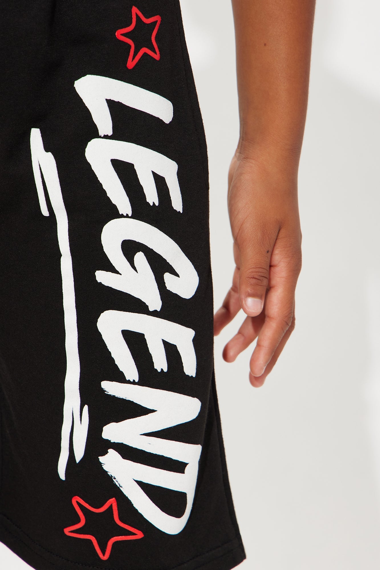 Mini Legendary Star Fleece Shorts - Black image 4