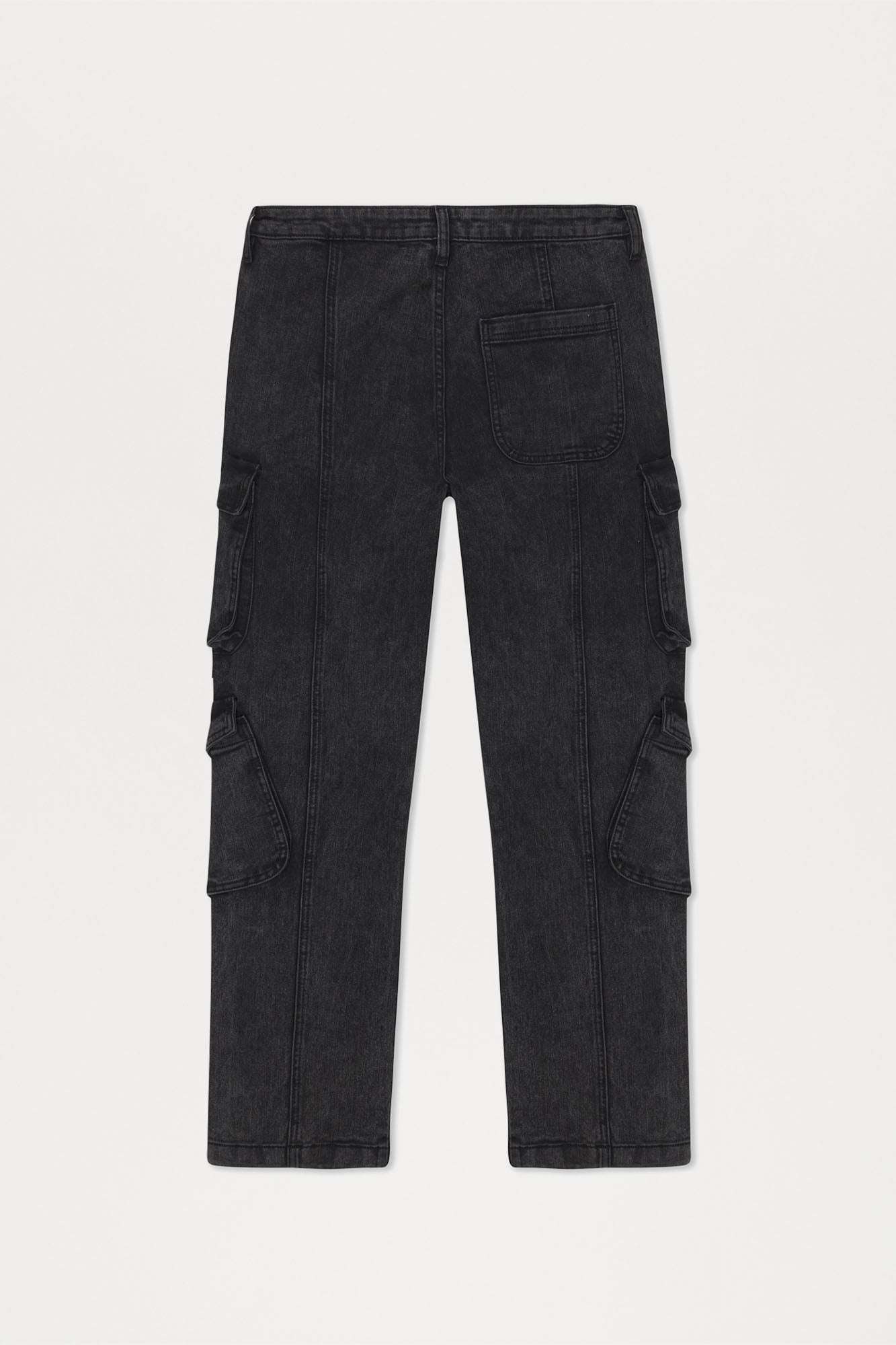 Black Jack Mike Straight Cargo Jeans - Black Wash image 11